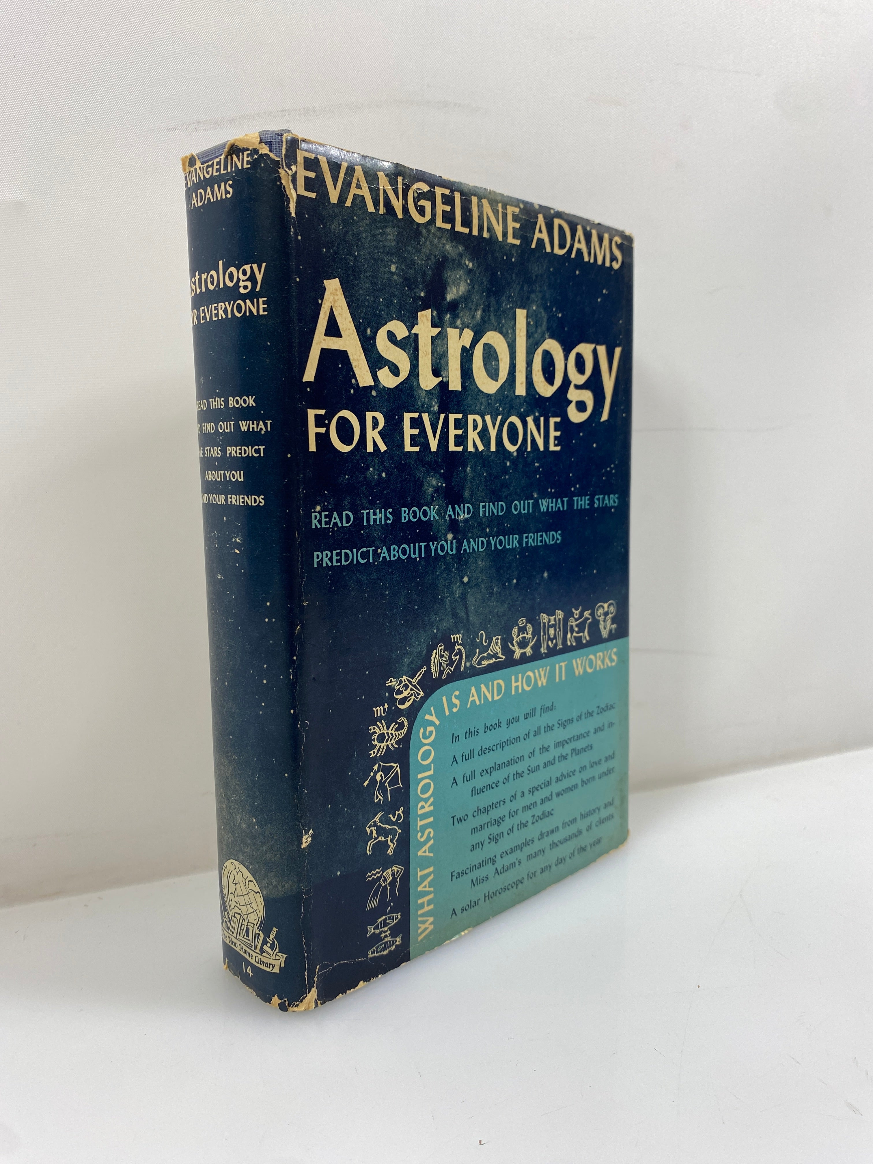 Astrology for Everyone Evangeline Adams 1943 Reprint HC DJ