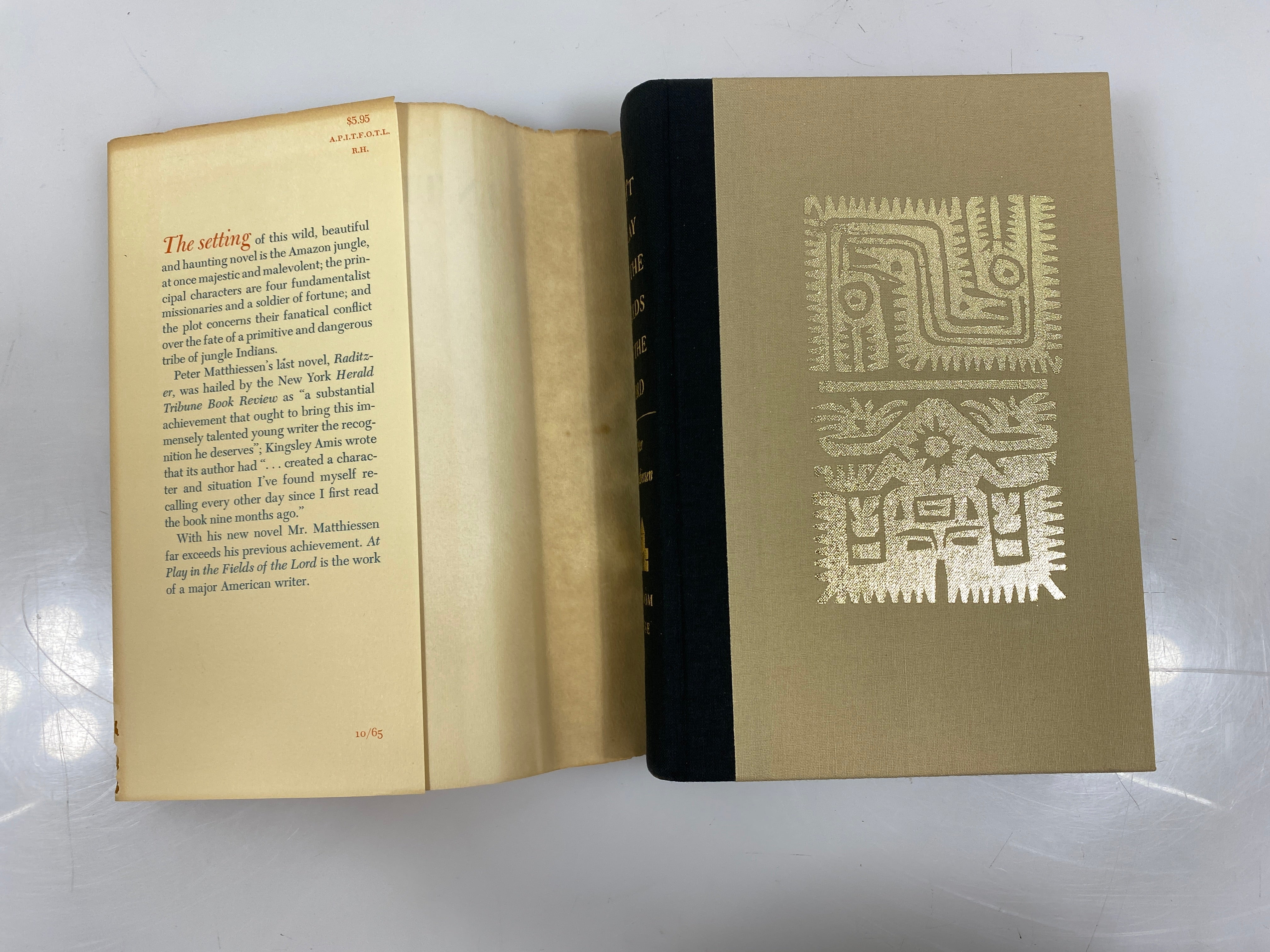 At Play in the Fields of the Lord Matthiessen 1965 HCDJ