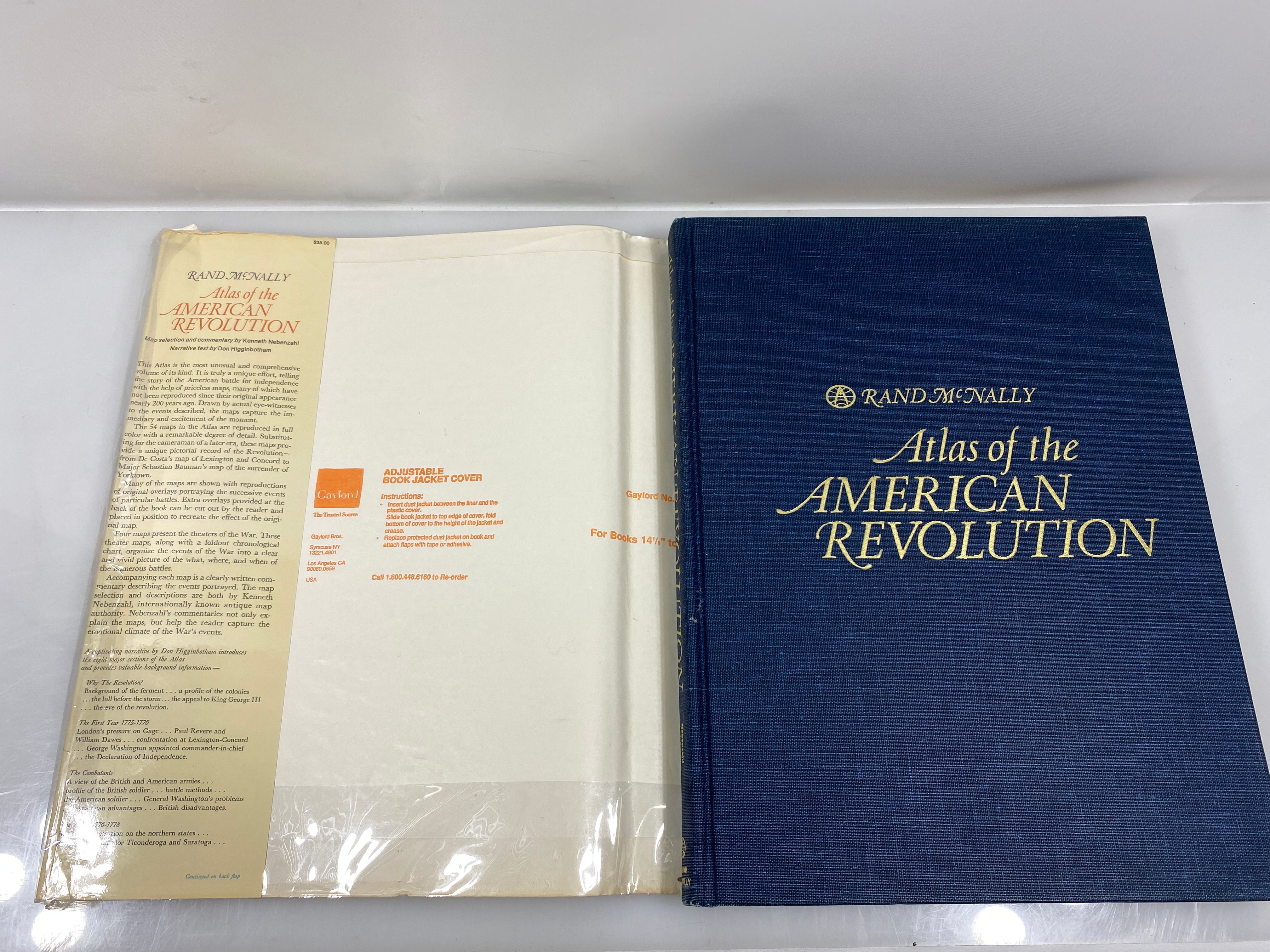 Atlas of the America Revolution by Nebenzahl 1975 HCDJ