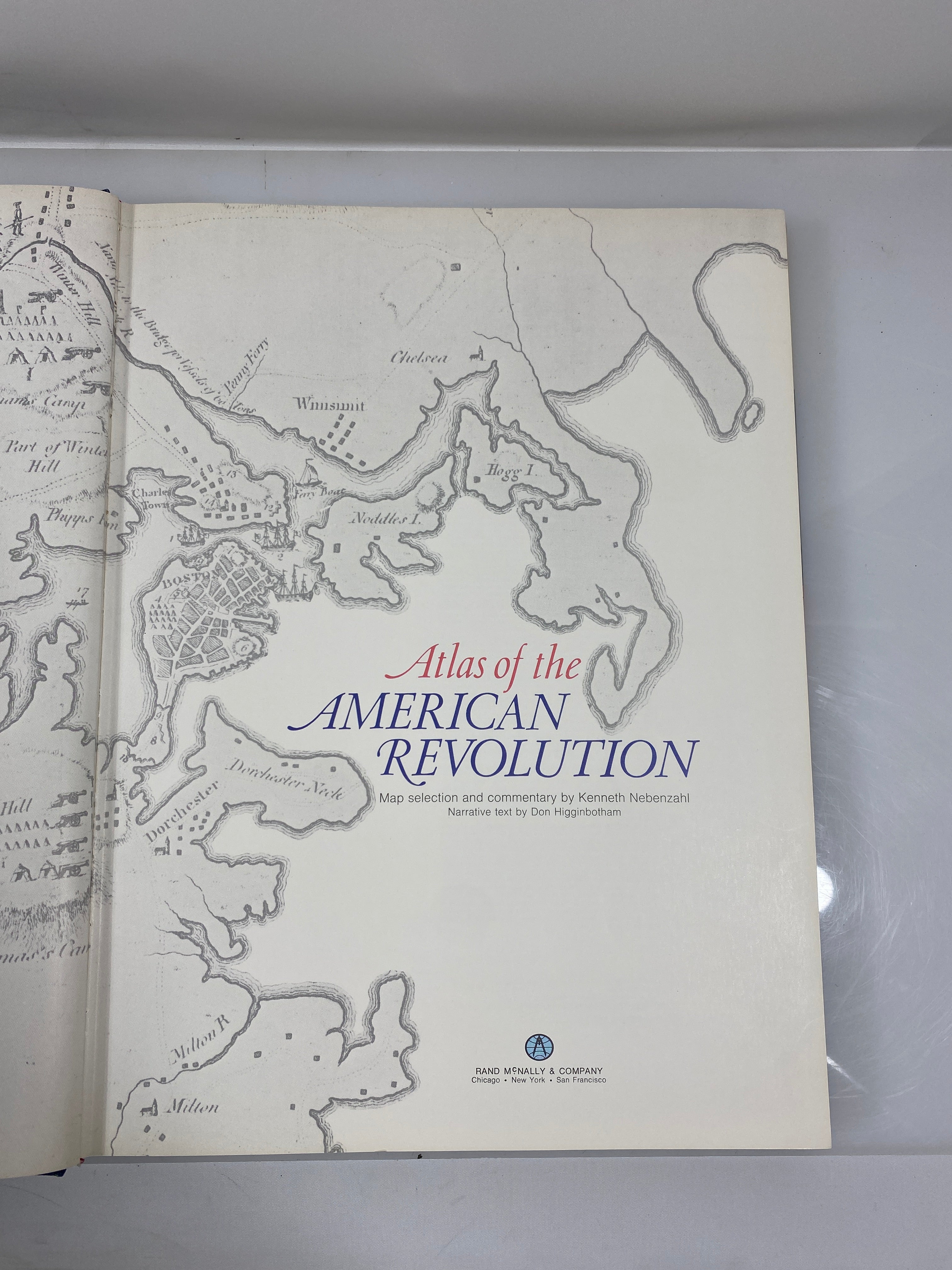 Atlas of the America Revolution by Nebenzahl 1975 HCDJ