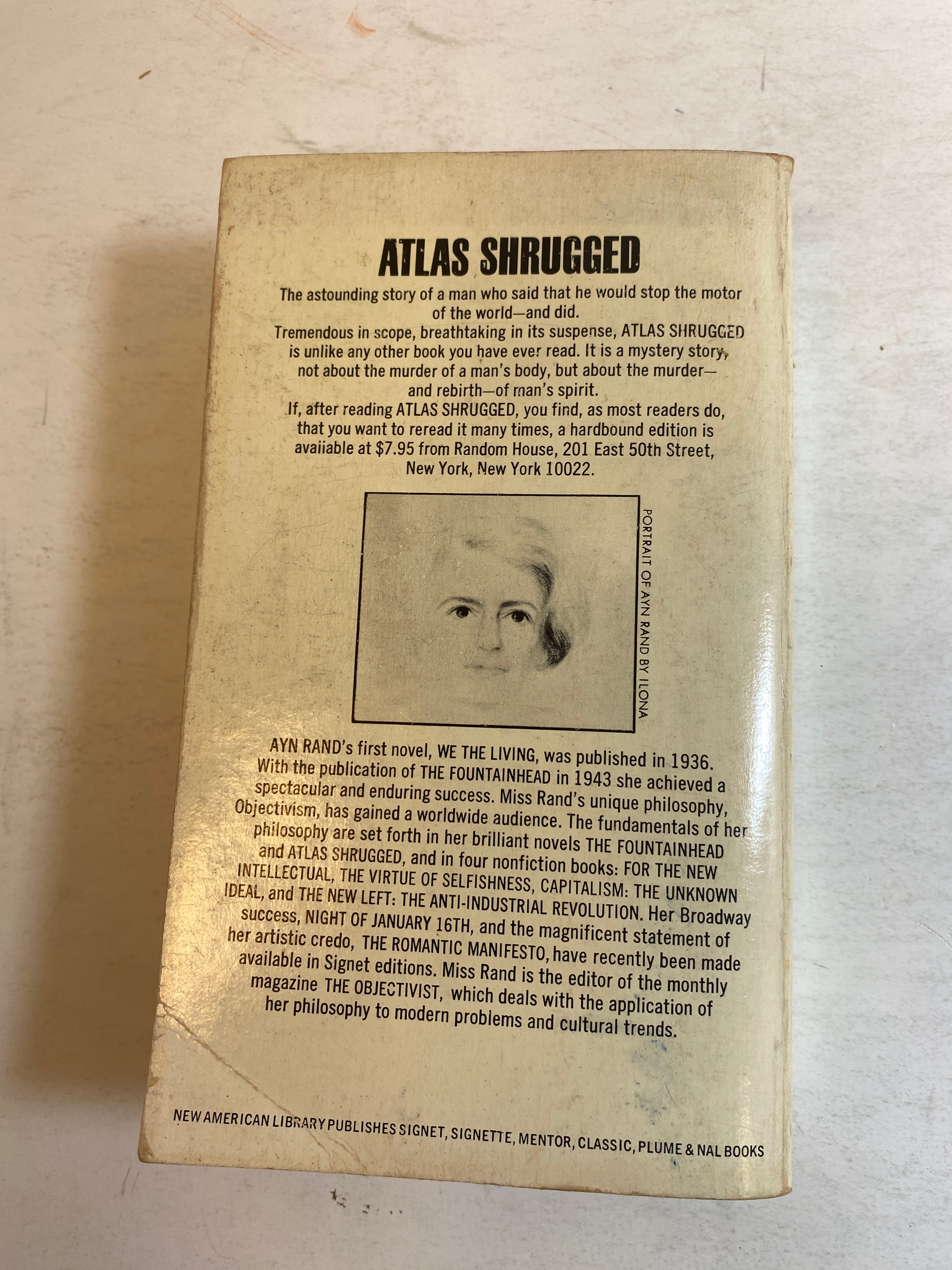 Atlas Shrugged Ayn Rand vintage paperback 1957