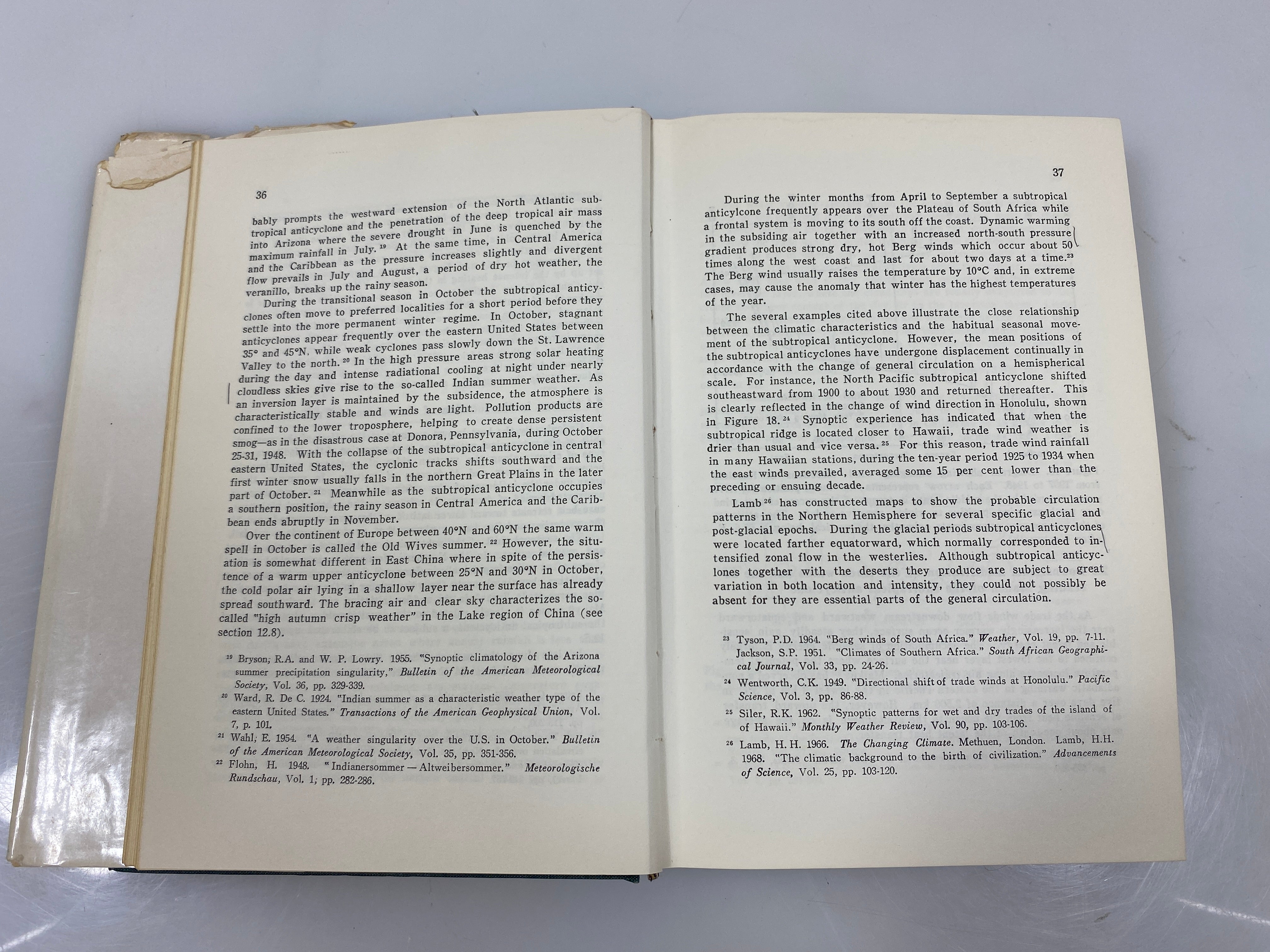 Atmospheric Circulation Systems and Climates by Chang 1972 HCDJ