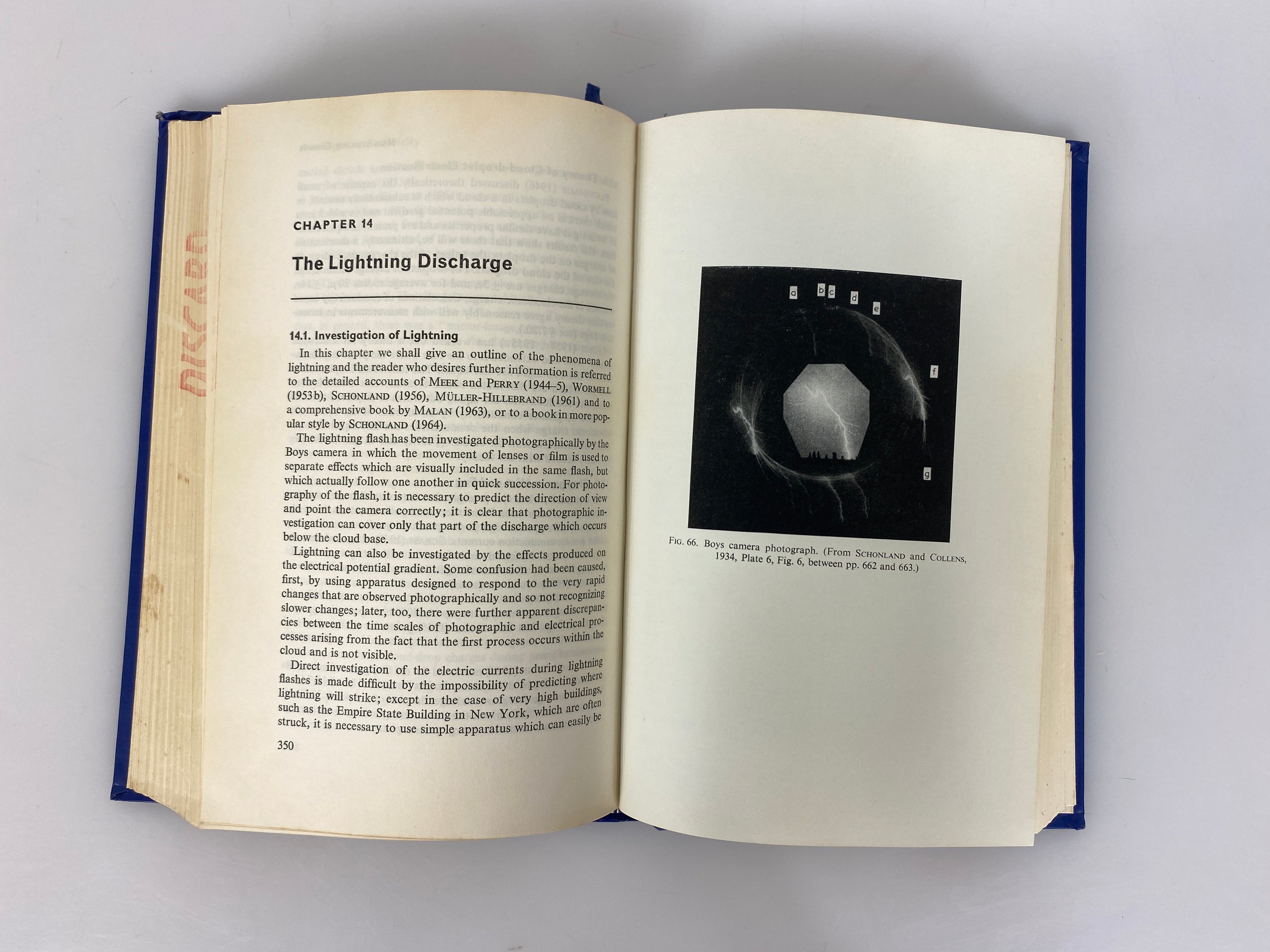 Atmospheric Electricity J. Alan Chalmers 1967 2nd Ed Ex-Library HC