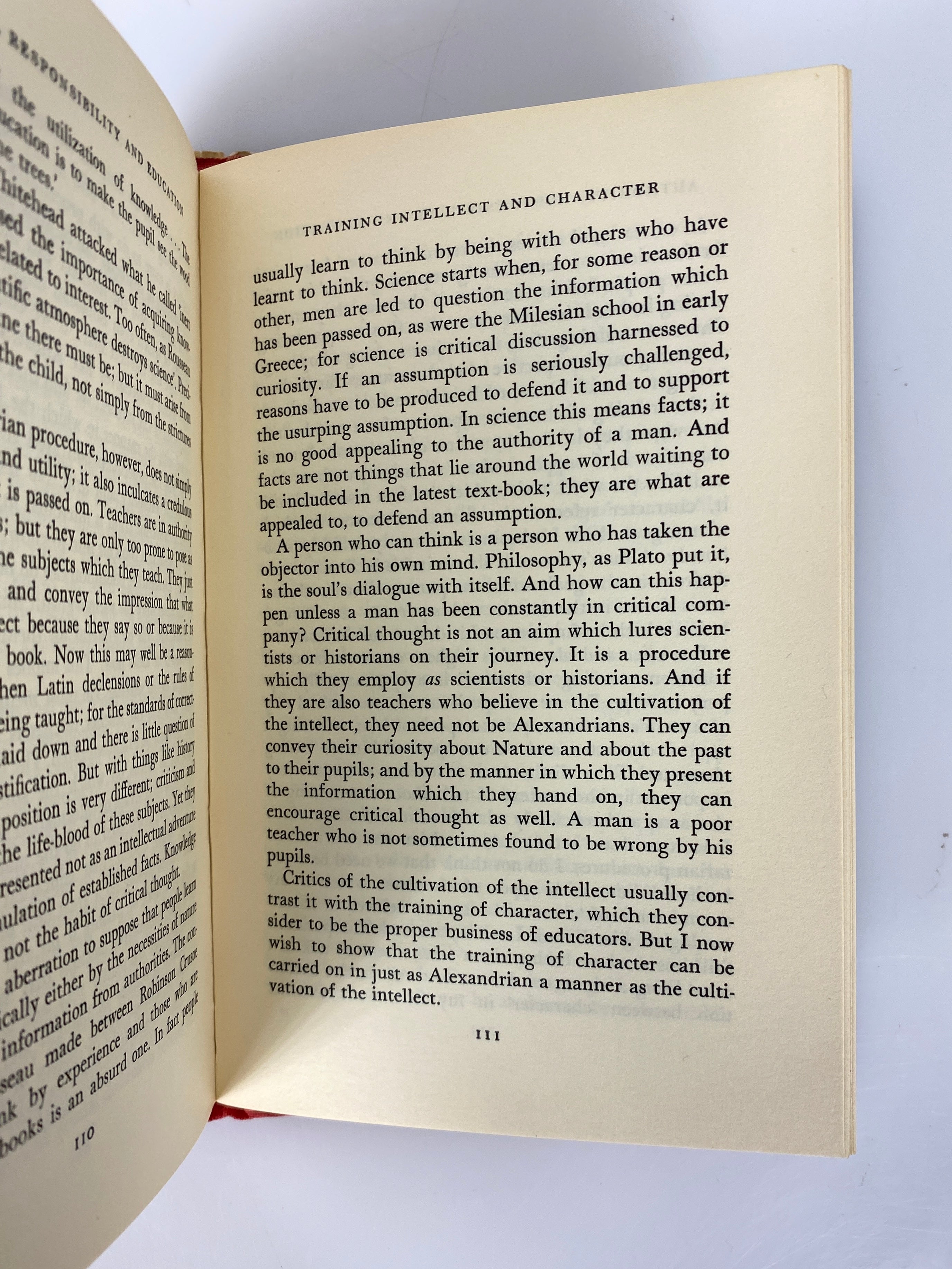 Authority Responsibility & Education by Richard Peters 1960 1st Edition HCDJ