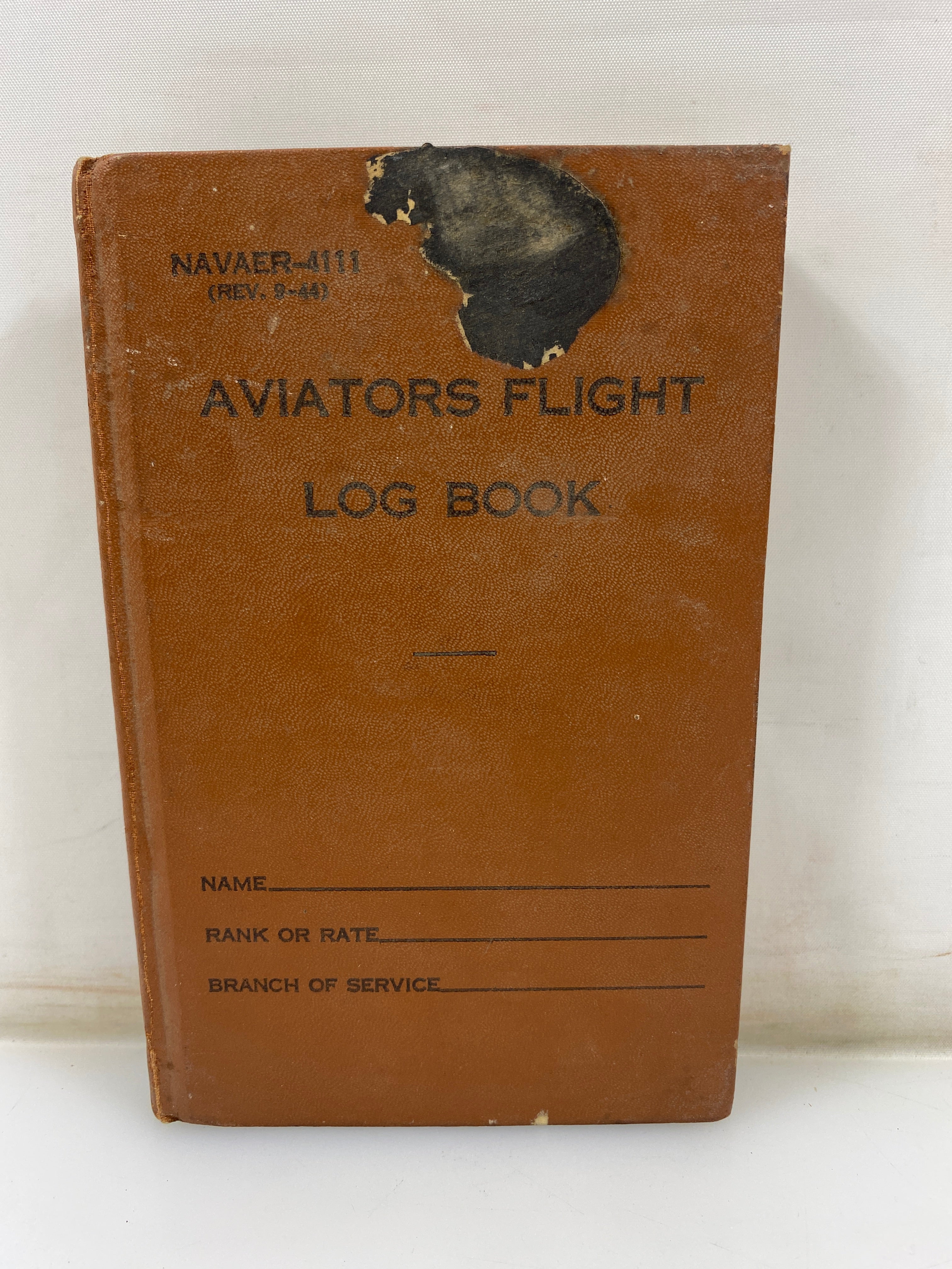 Aviators Flight Log Book Navy Departments HC