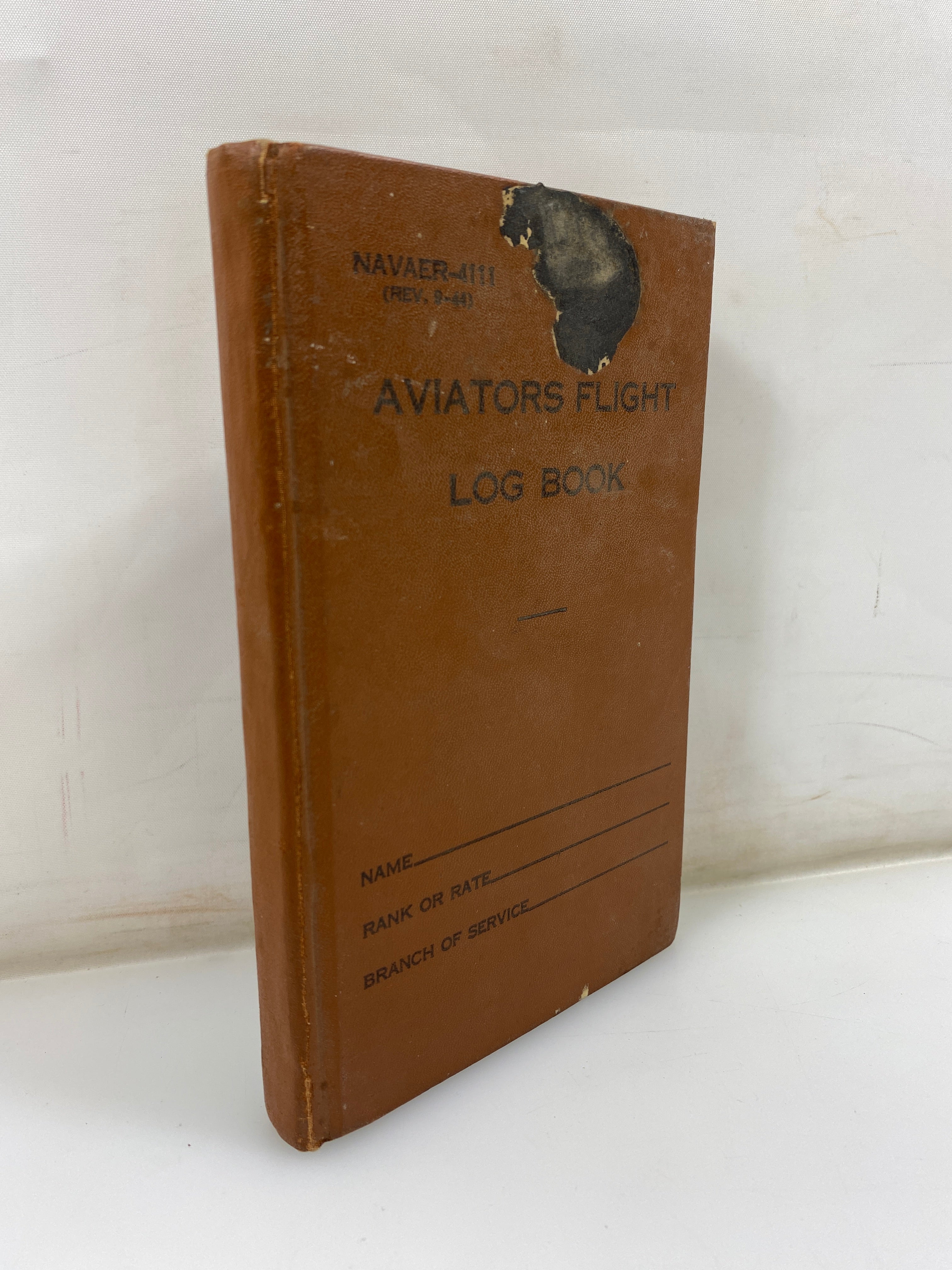 Aviators Flight Log Book Navy Departments HC