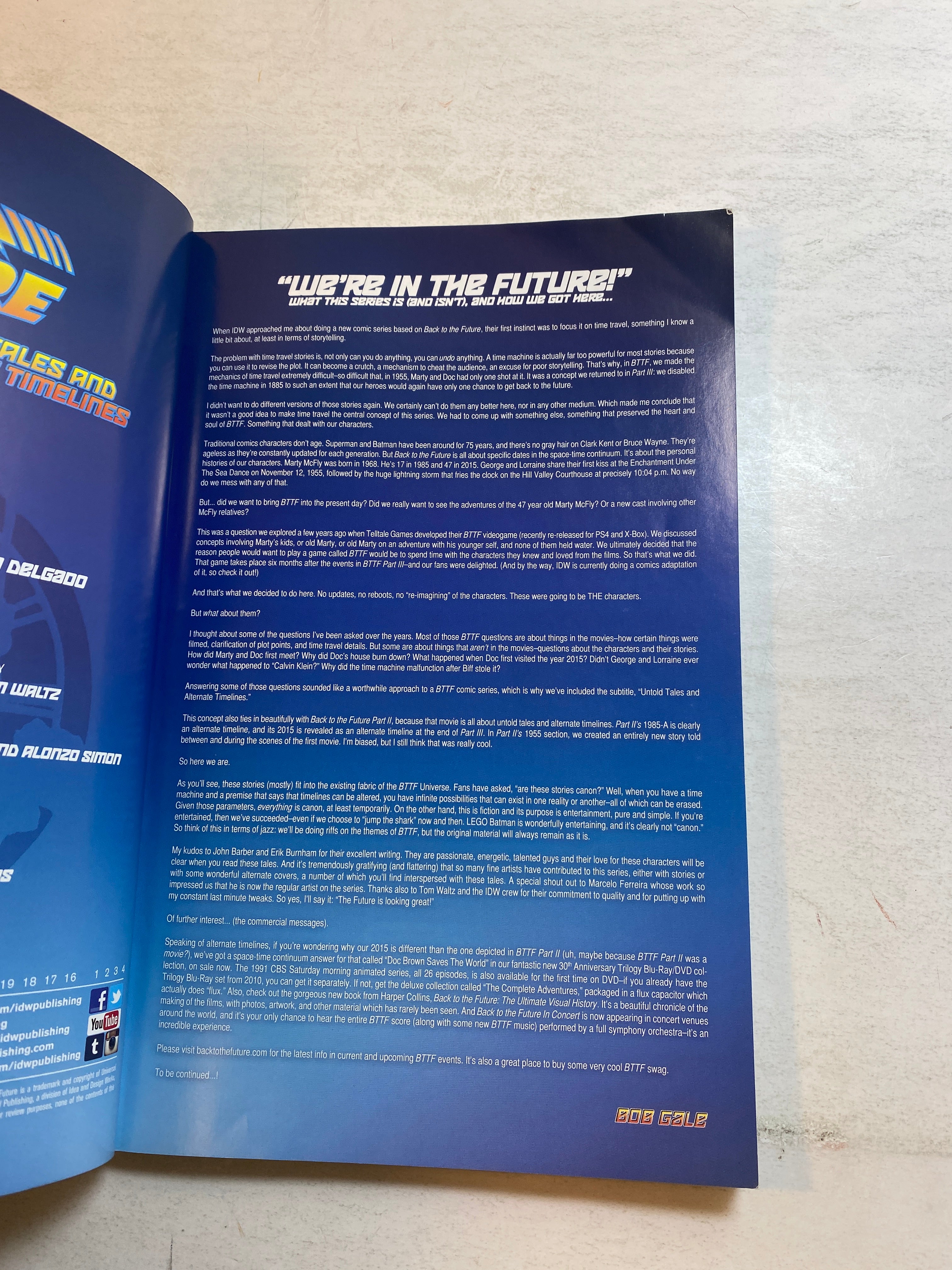 Back to the Future Untold Tales and Alternate Timelines Graphic Novel 2016