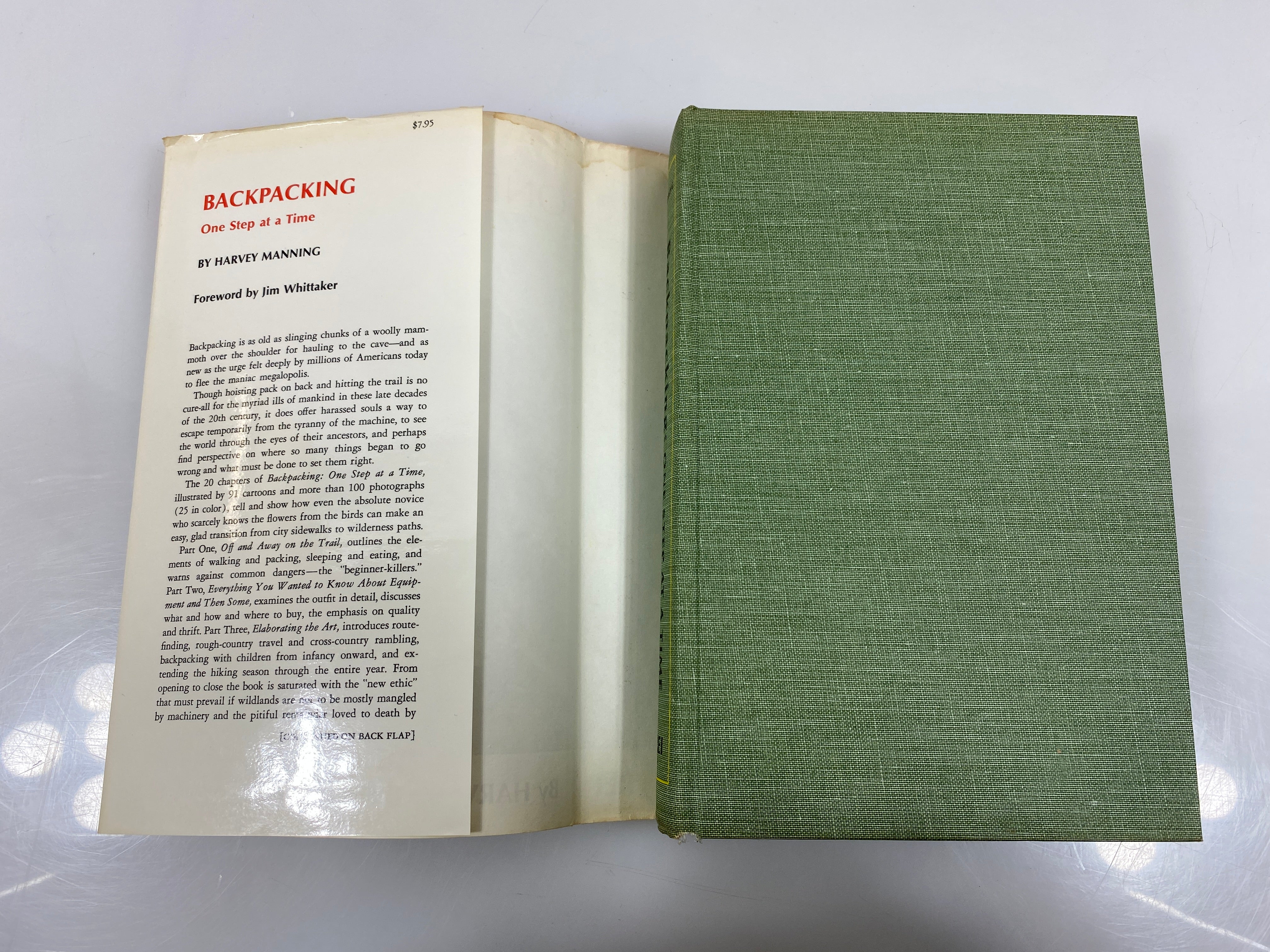 Backpacking One Step at a Time by Manning 1972 HCDJ