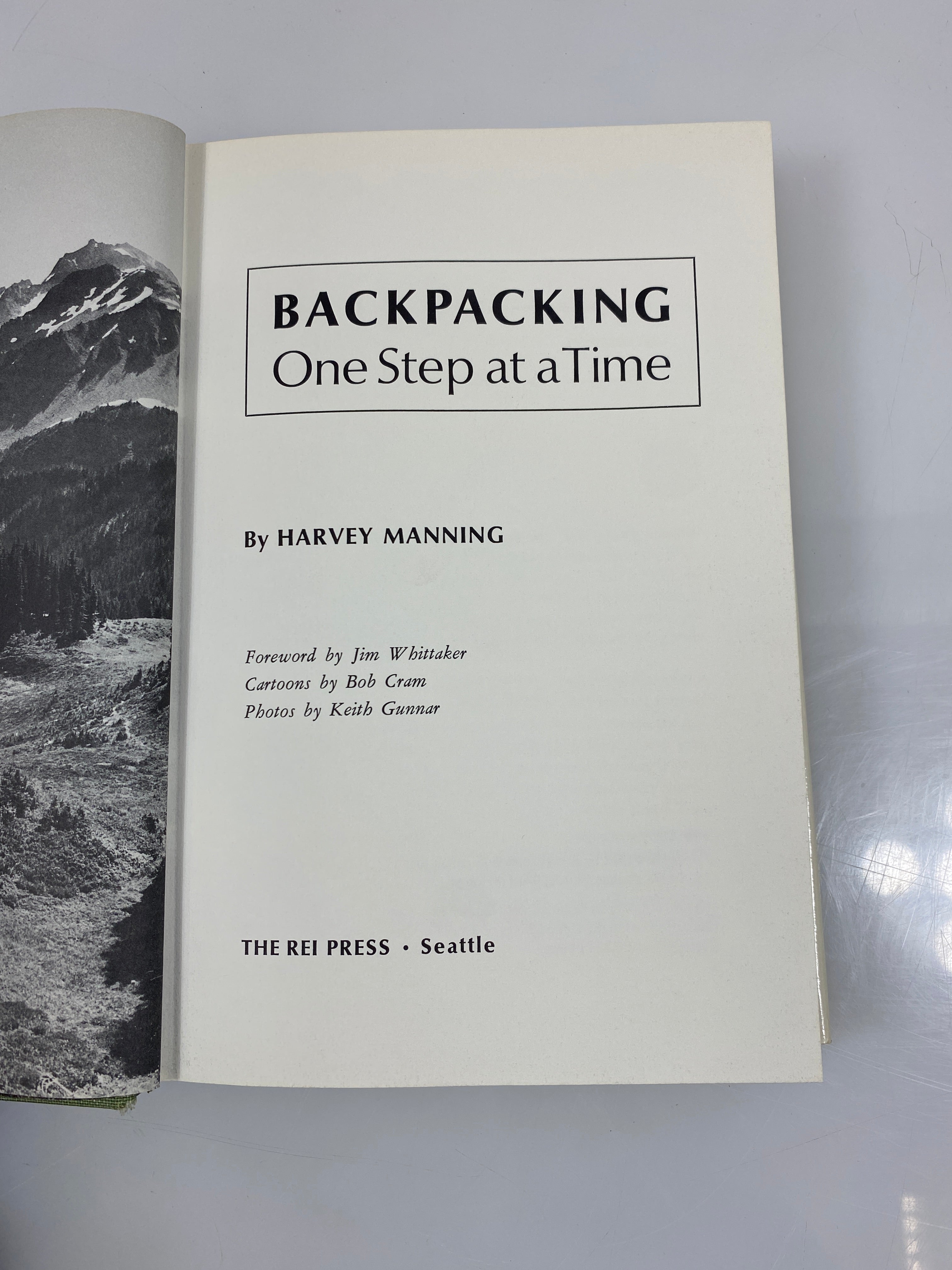Backpacking One Step at a Time by Manning 1972 HCDJ