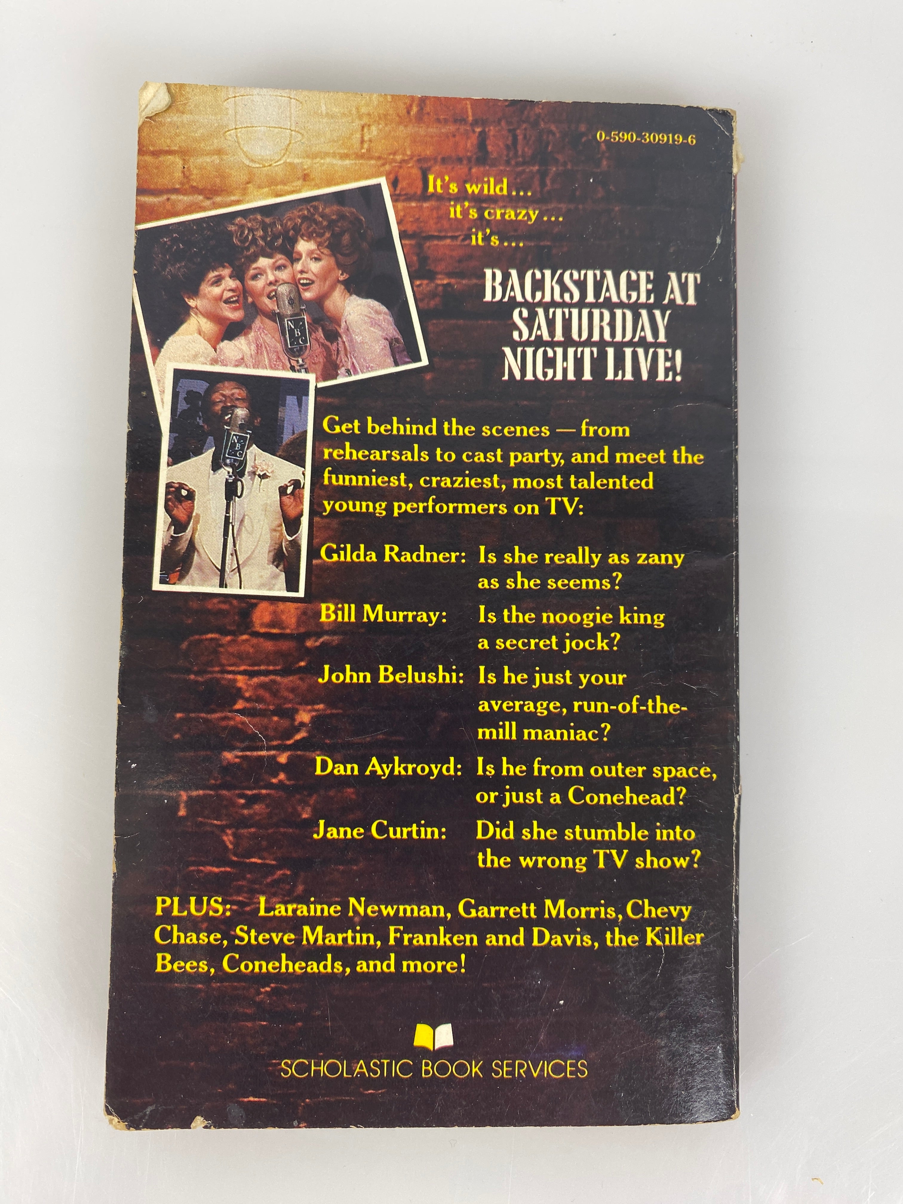 Backstage at Saturday Night Live Michael McKenzie Vintage Paperback 1980
