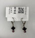 Baked Beads Diamond Stacked Pink Crystal Earrings