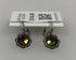 Baked Beads Silver Multicolored Crystal Flower Earrings