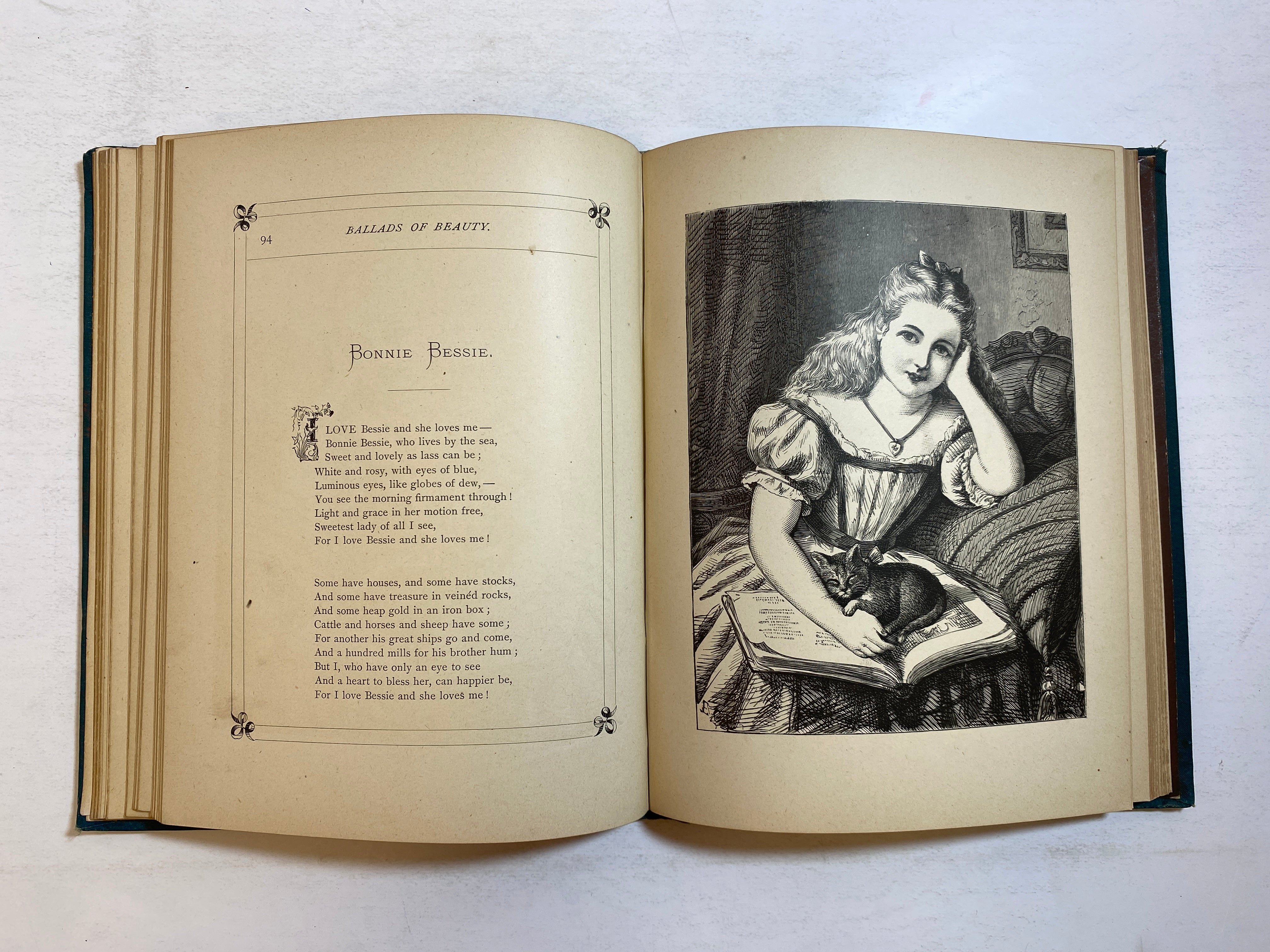 Ballads of Beauty by George Baker 1878 Antique Illustrated HC
