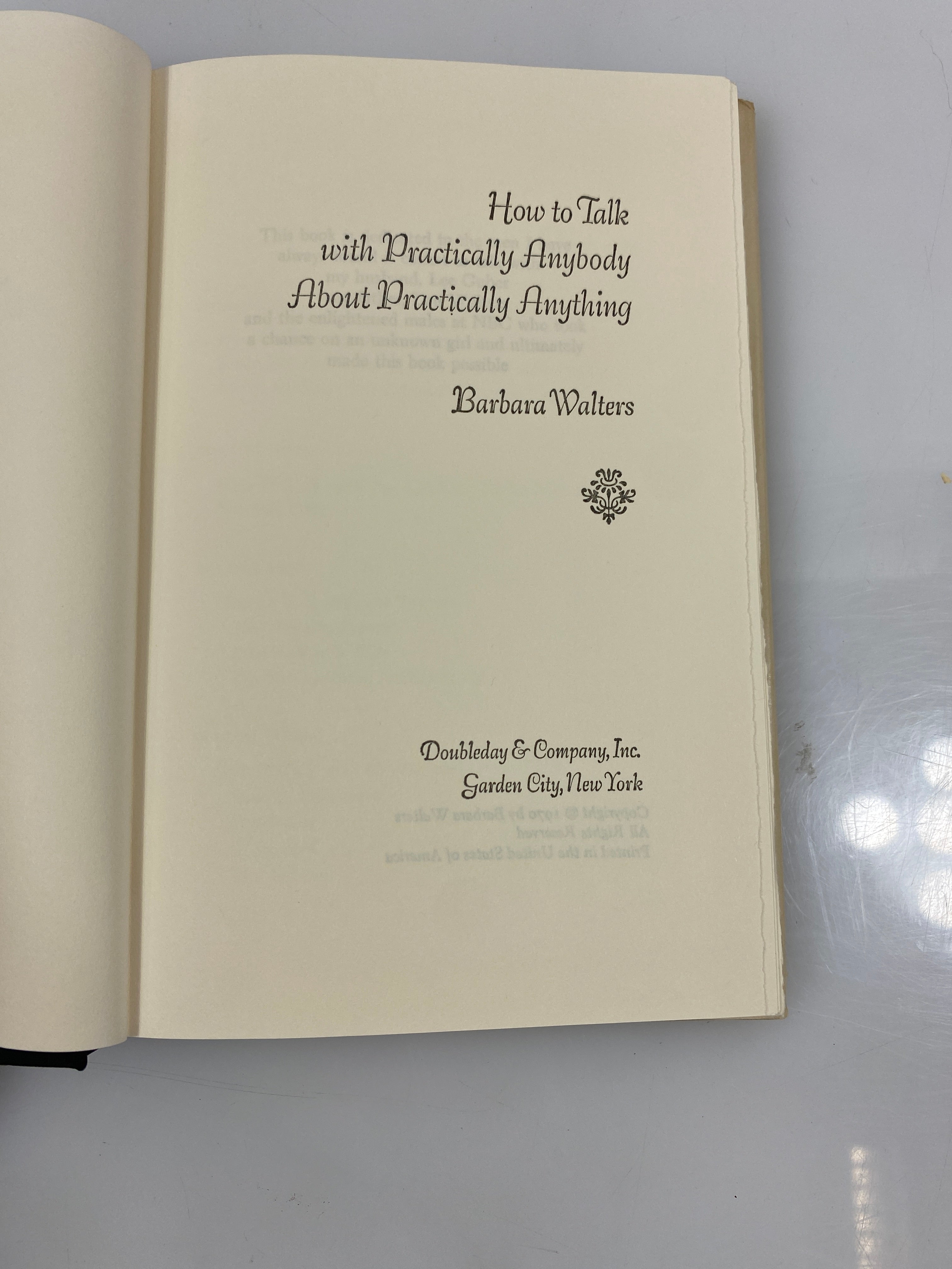 Barbara Walters How to Talk With Practically Anybody... 1970 HCDJ