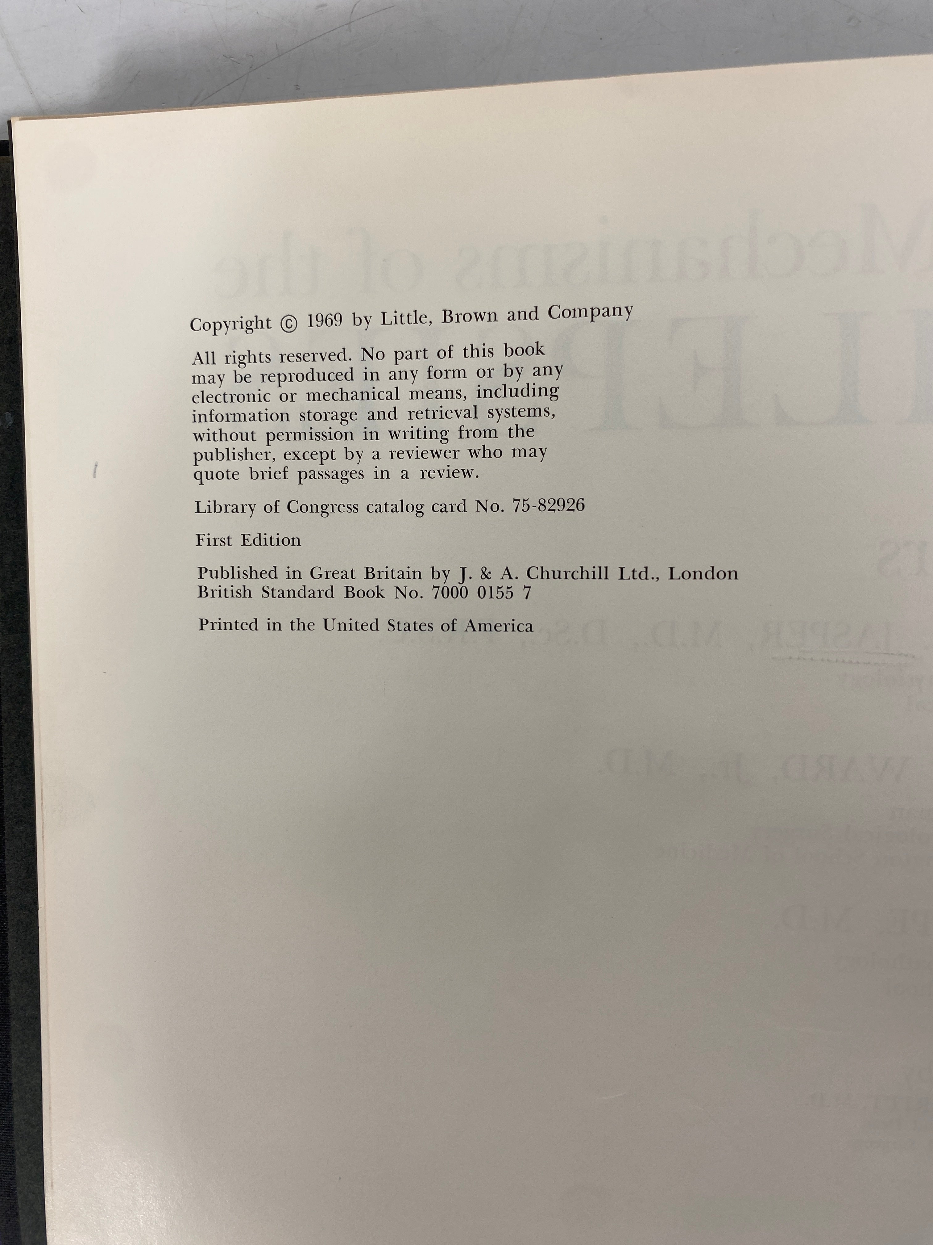 Basic Mechanisms of the Epilepsies Jasper/Ward/Pope 1969 1st Ed HC