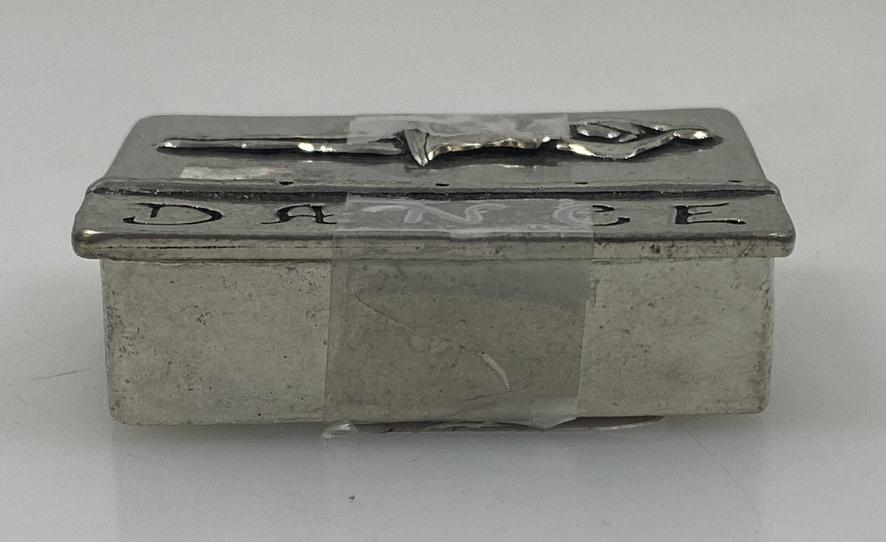 Basic Spirit Fine Pewter Ballerina and Dance Wish Box With G Clef Necklace