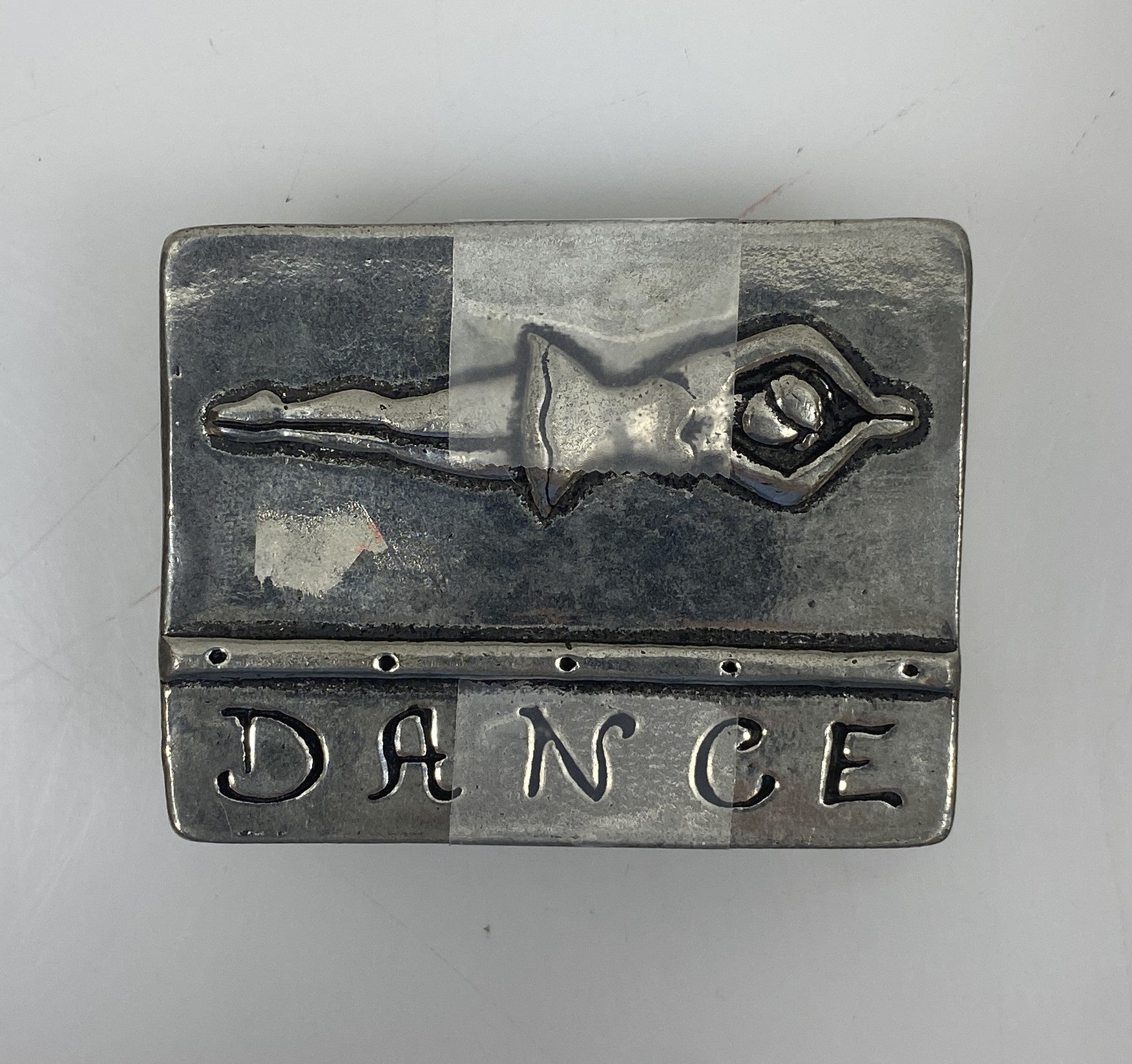 Basic Spirit Fine Pewter Ballerina and Dance Wish Box With G Clef Necklace
