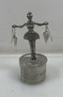 Basic Spirit Fine Pewter Ballerina Wish Box Figurine With Earrings