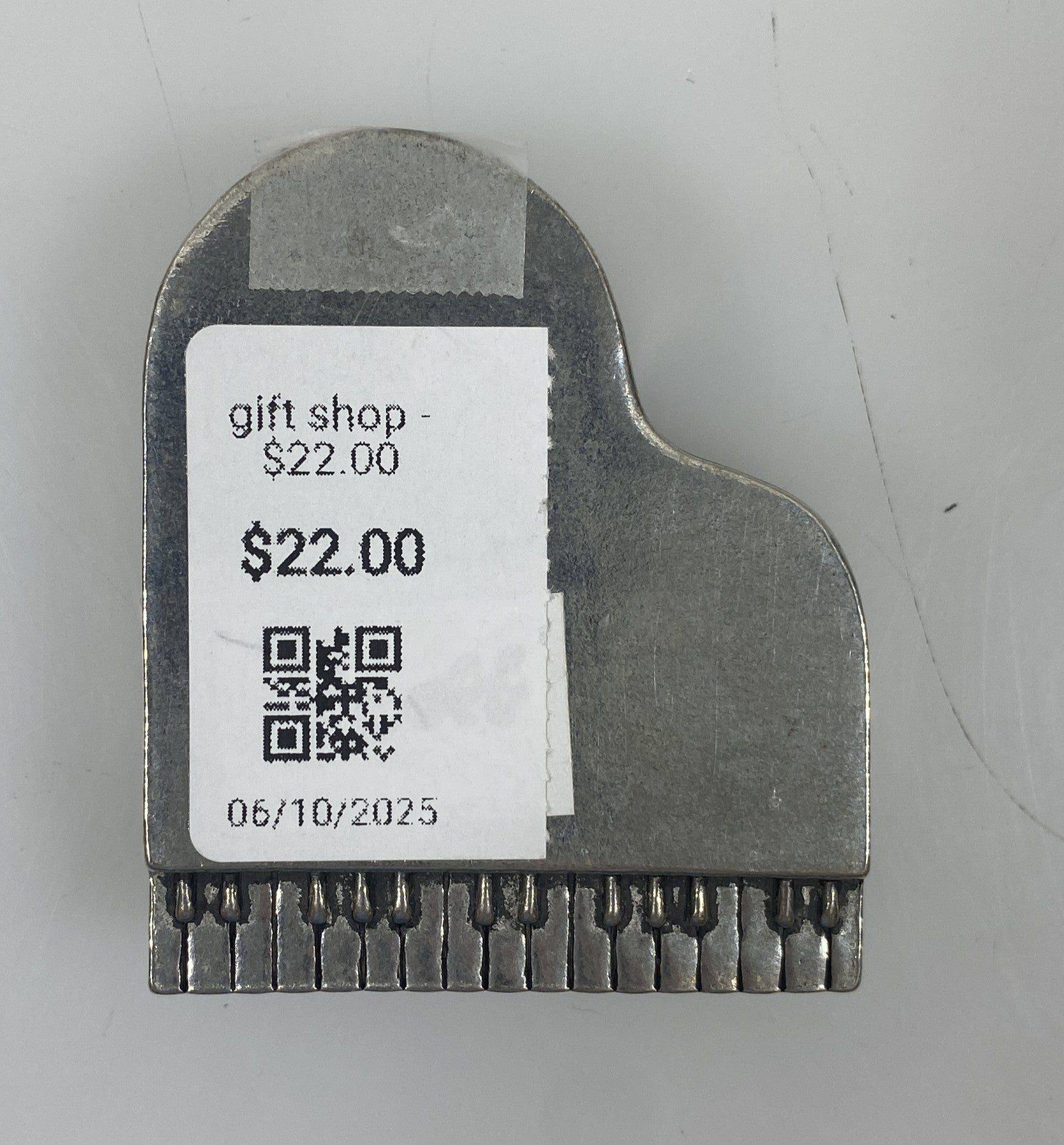 Basic Spirit Fine Pewter Piano Wish Box With G Clef Necklace
