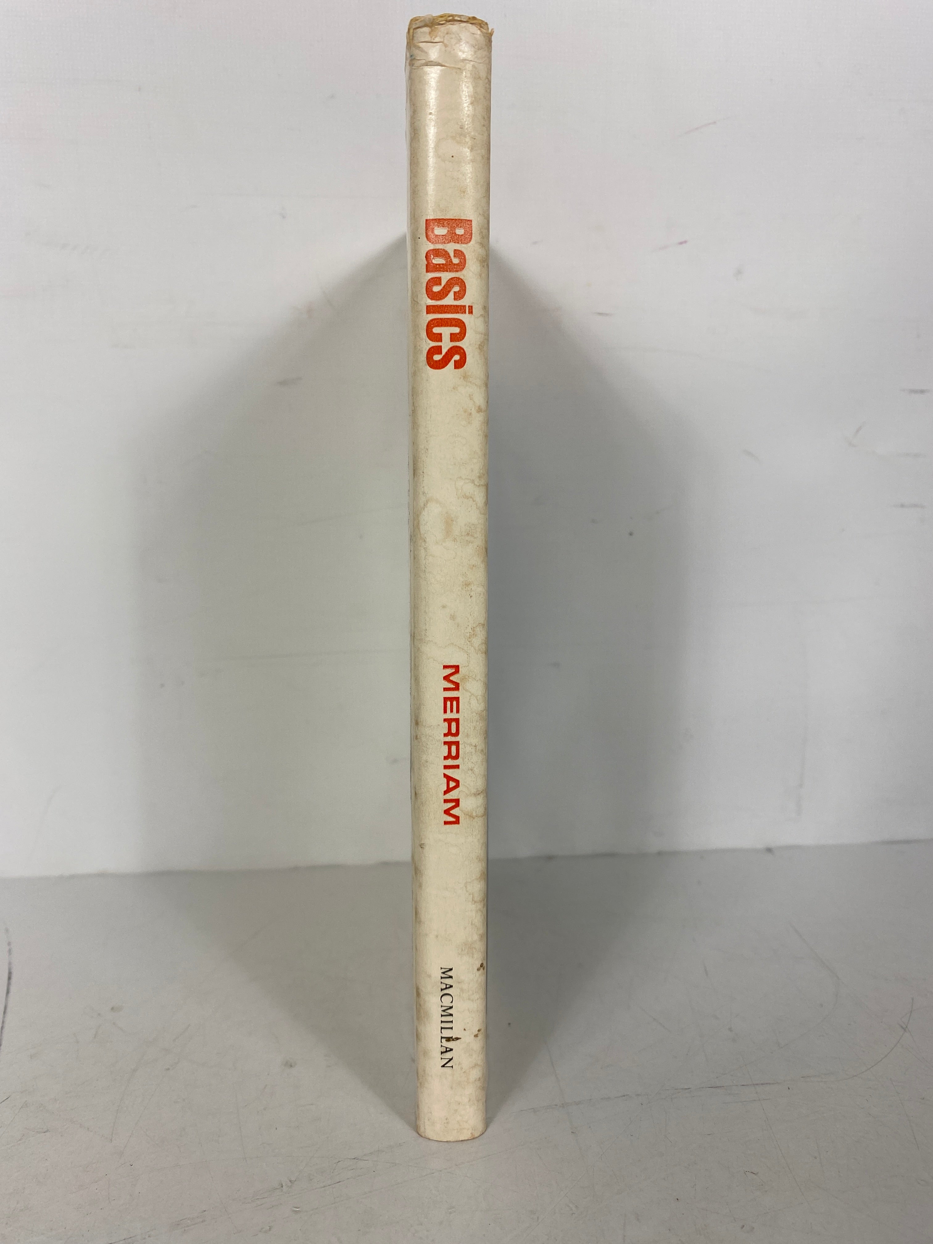 Basics An I Can Read Book for Grownups Eve Merriam 1962 1st Print HCDJ