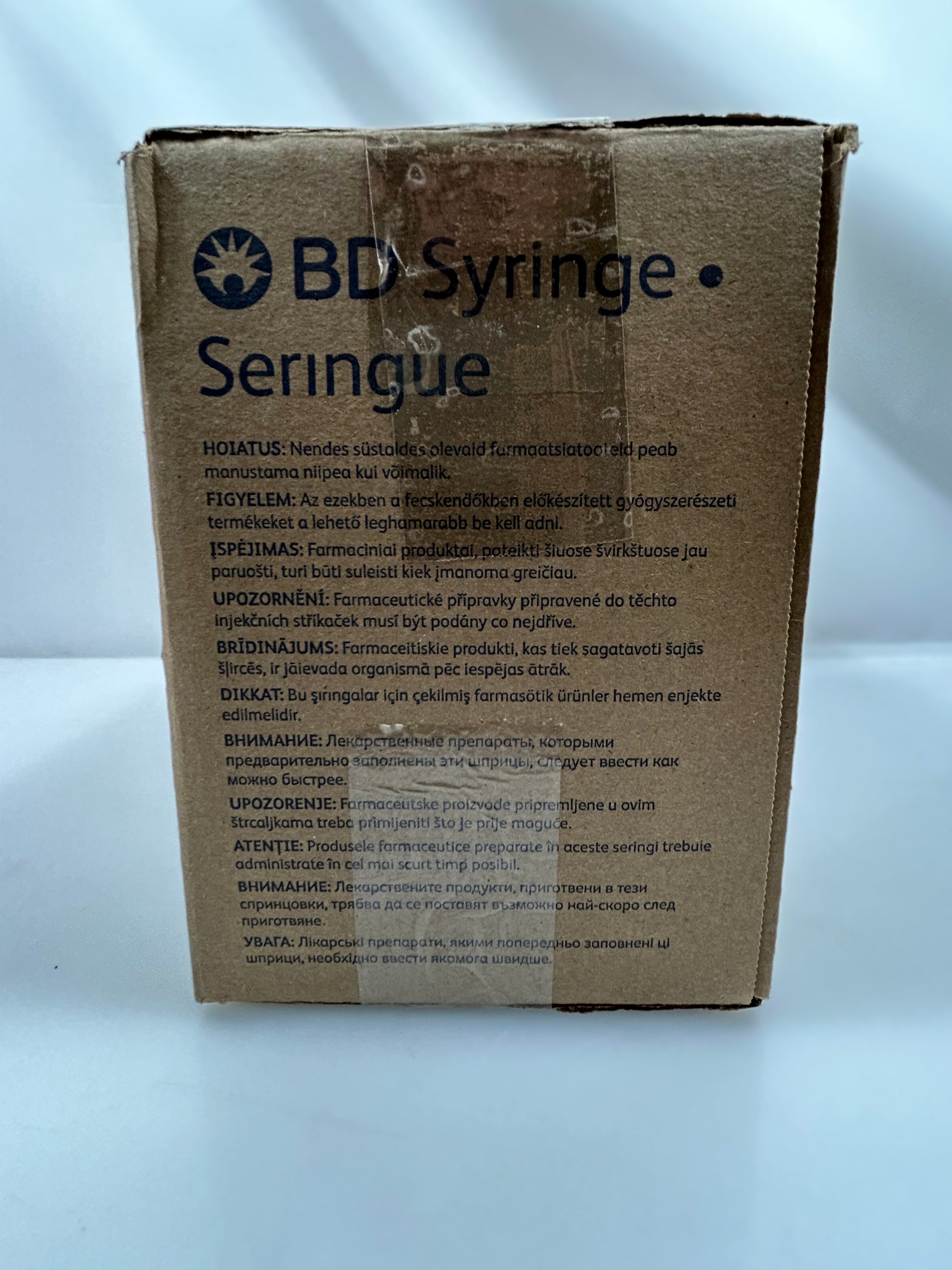 BD Plastipak 3mL Syringe 200 Count 309656 *New in Package*