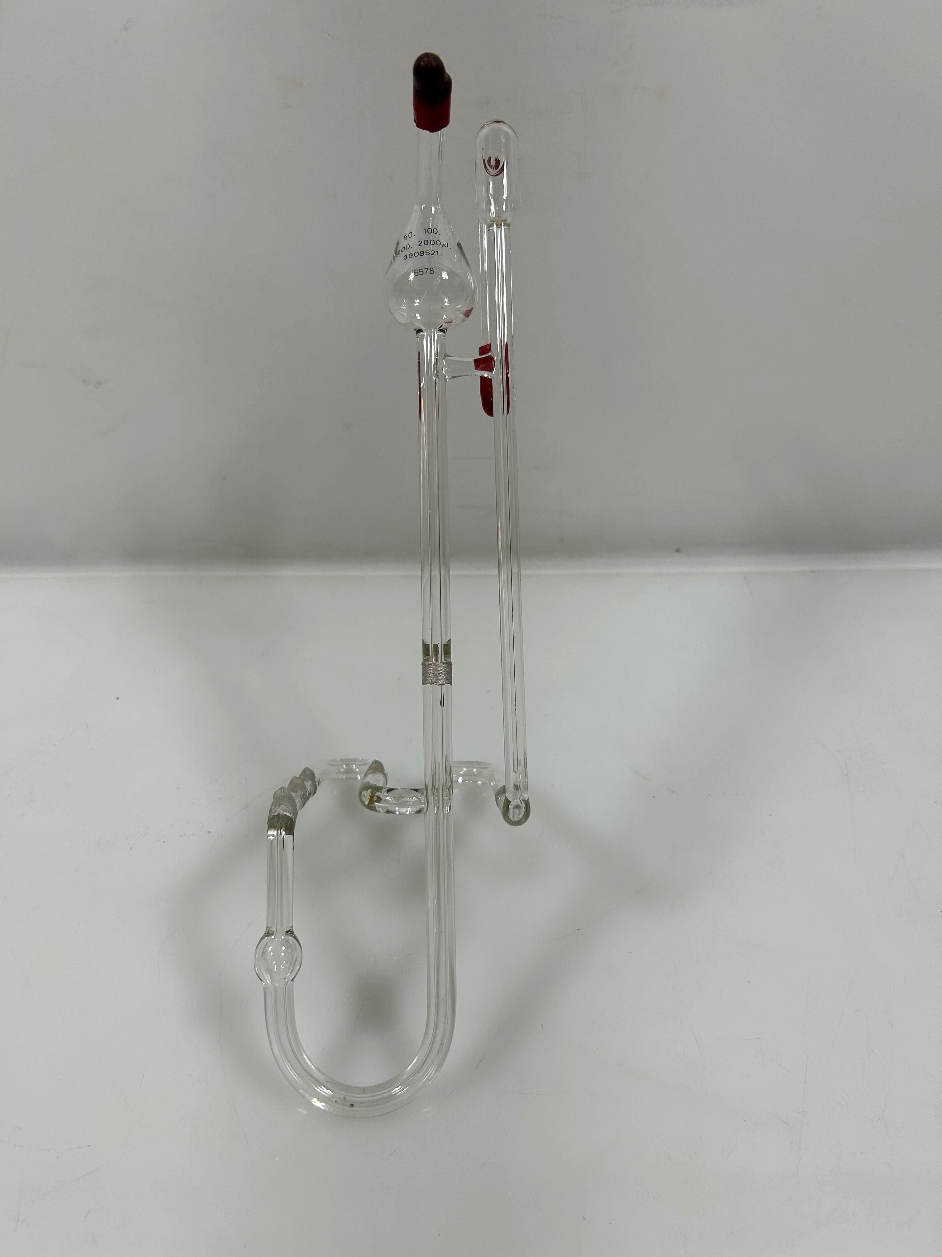Beckman Coulter Manometer Curved Glass Laboratory Glassware 2000µL