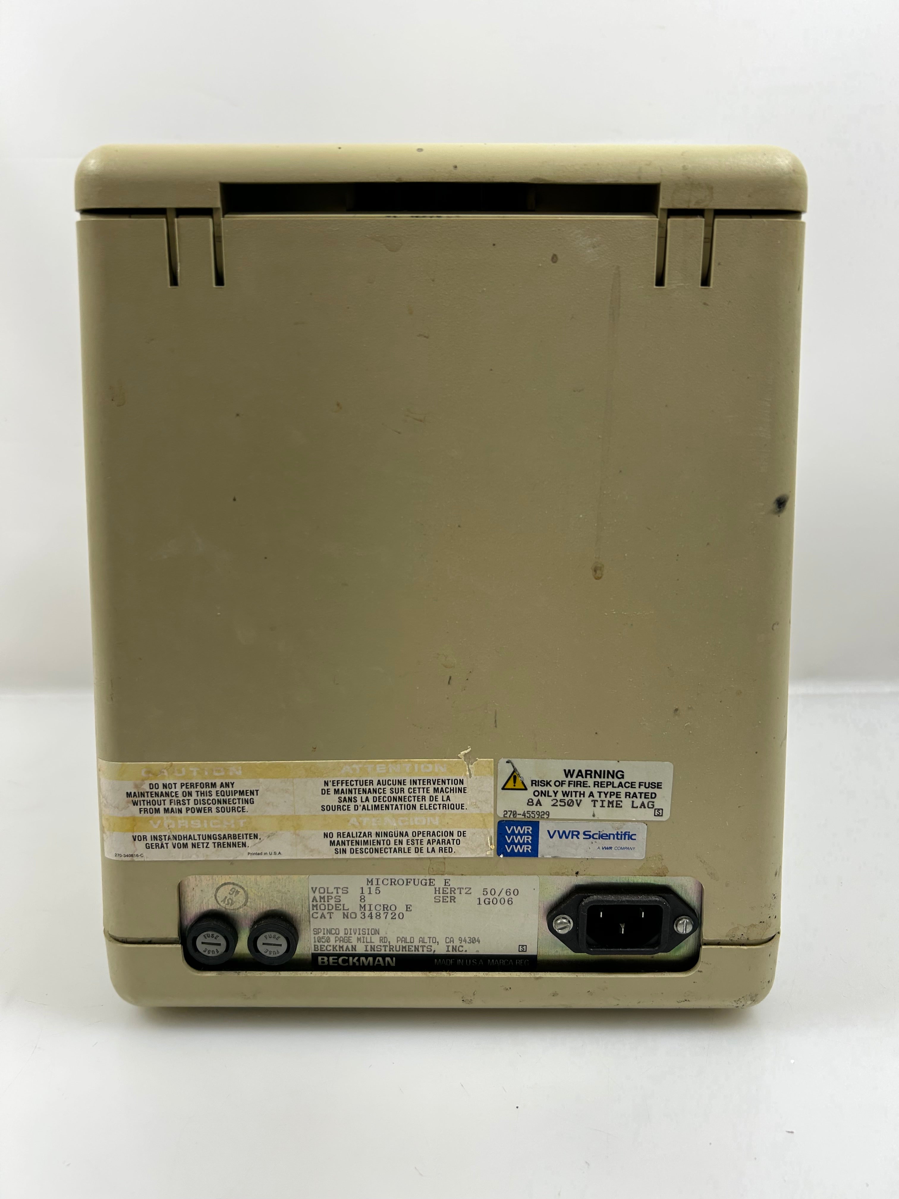 Beckman Microfuge E
