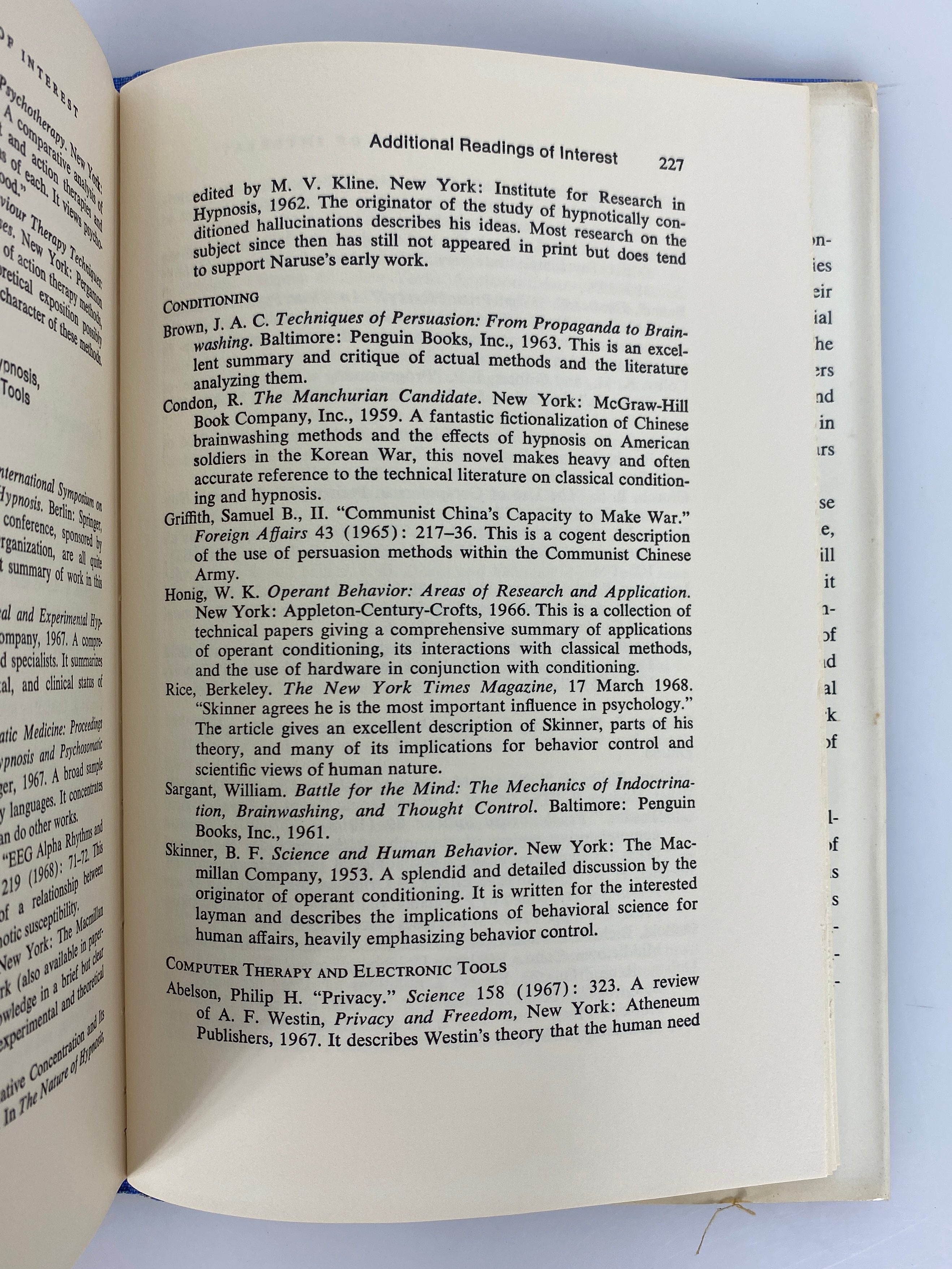 Behavior Control by Perry London 1969 Hypnotism/Drugs/Brain Implants HCDJ