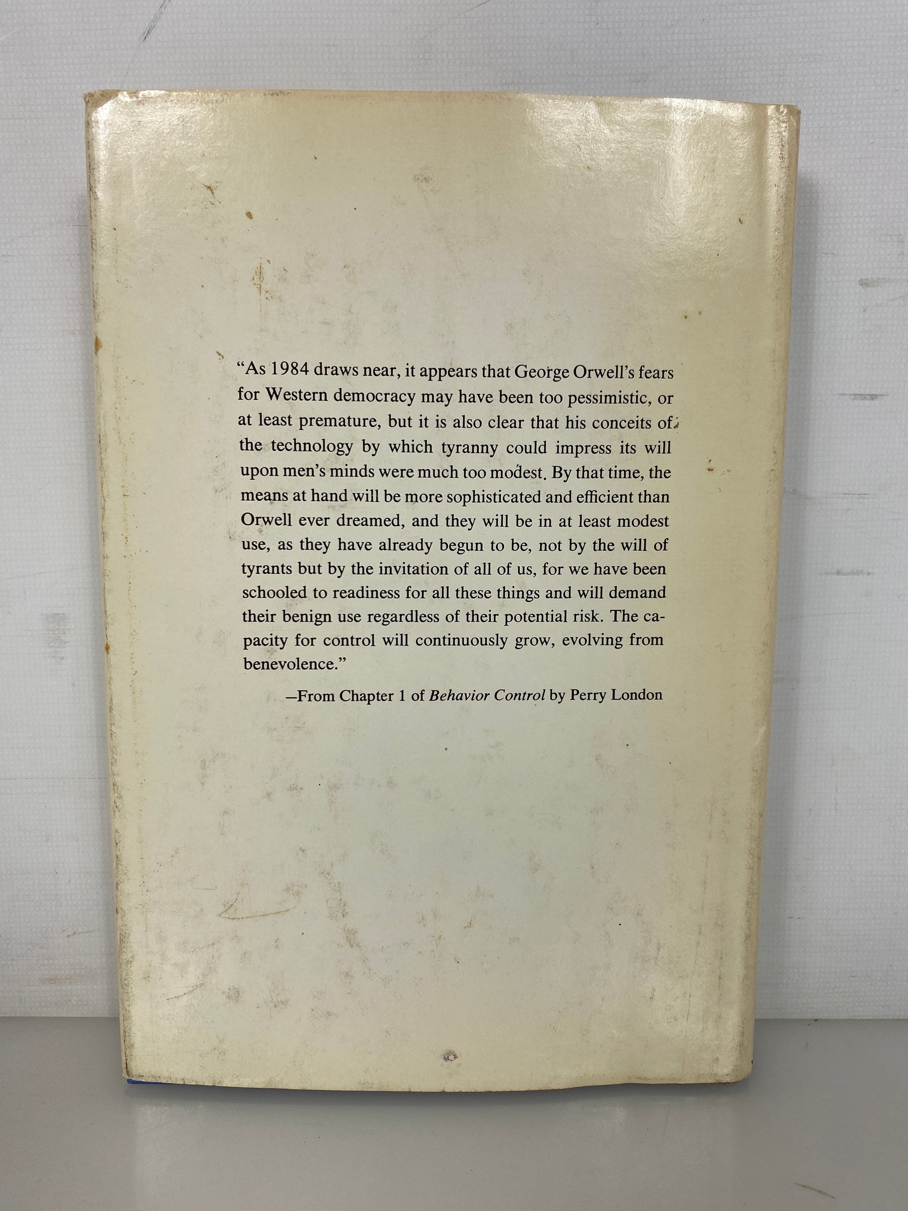 Behavior Control by Perry London 1969 Hypnotism/Drugs/Brain Implants HCDJ