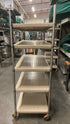 Beige Metal 5 Layer Shelf