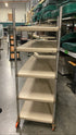 Beige Metal 5 Layer Shelf