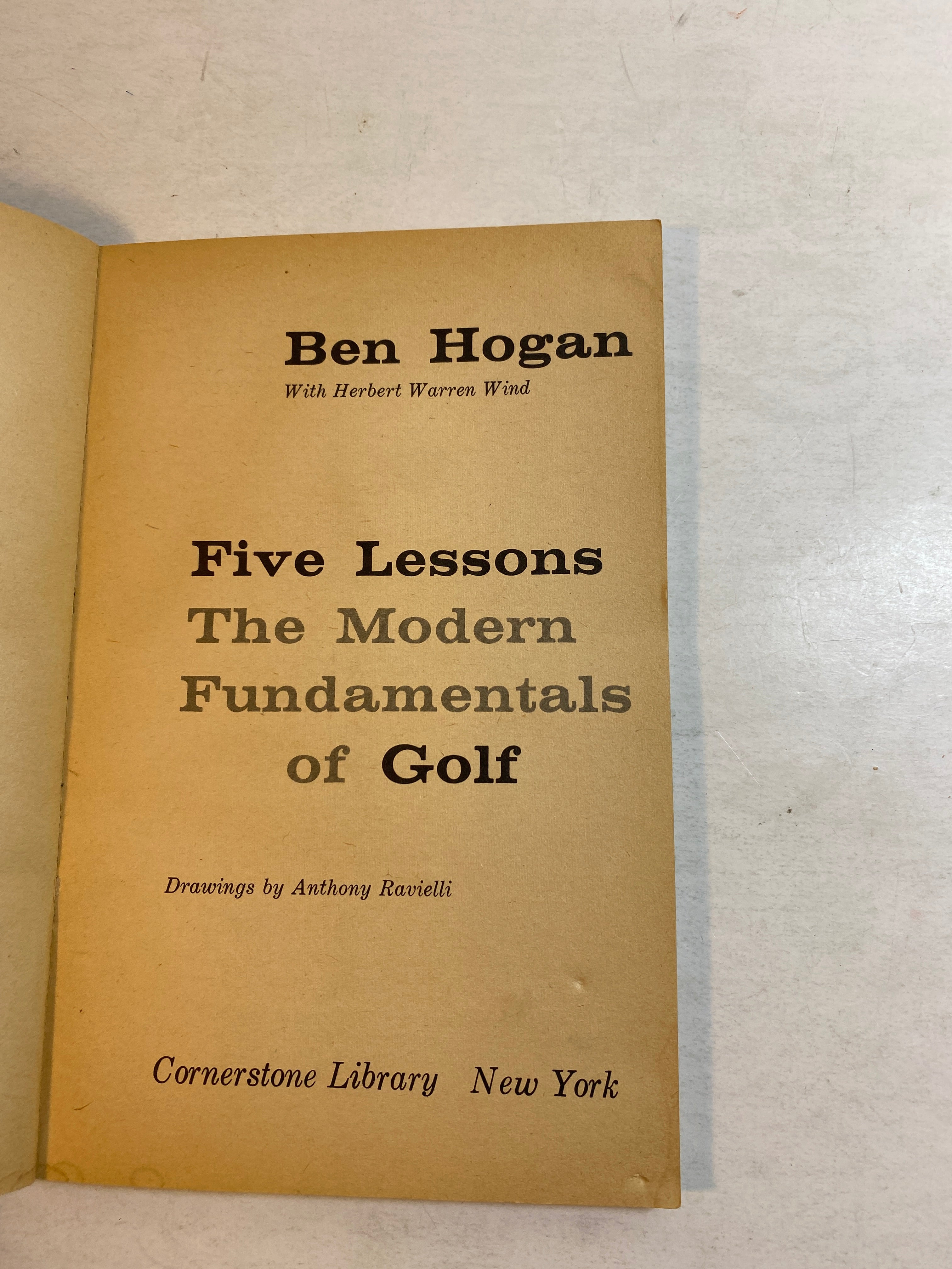 Ben Hogan Five Lessons Modern Golf Fundamentals SC 1973