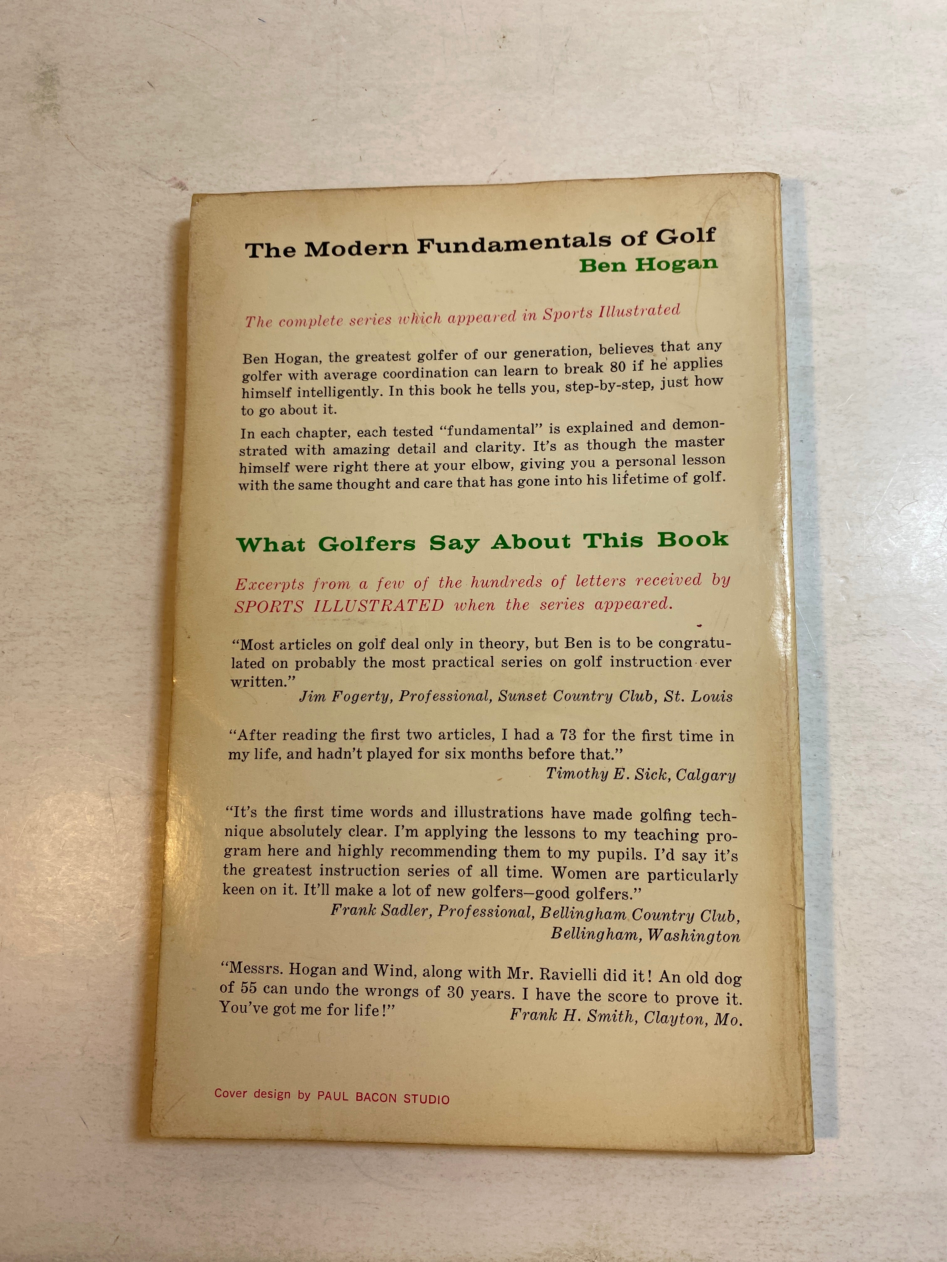 Ben Hogan Five Lessons Modern Golf Fundamentals SC 1973