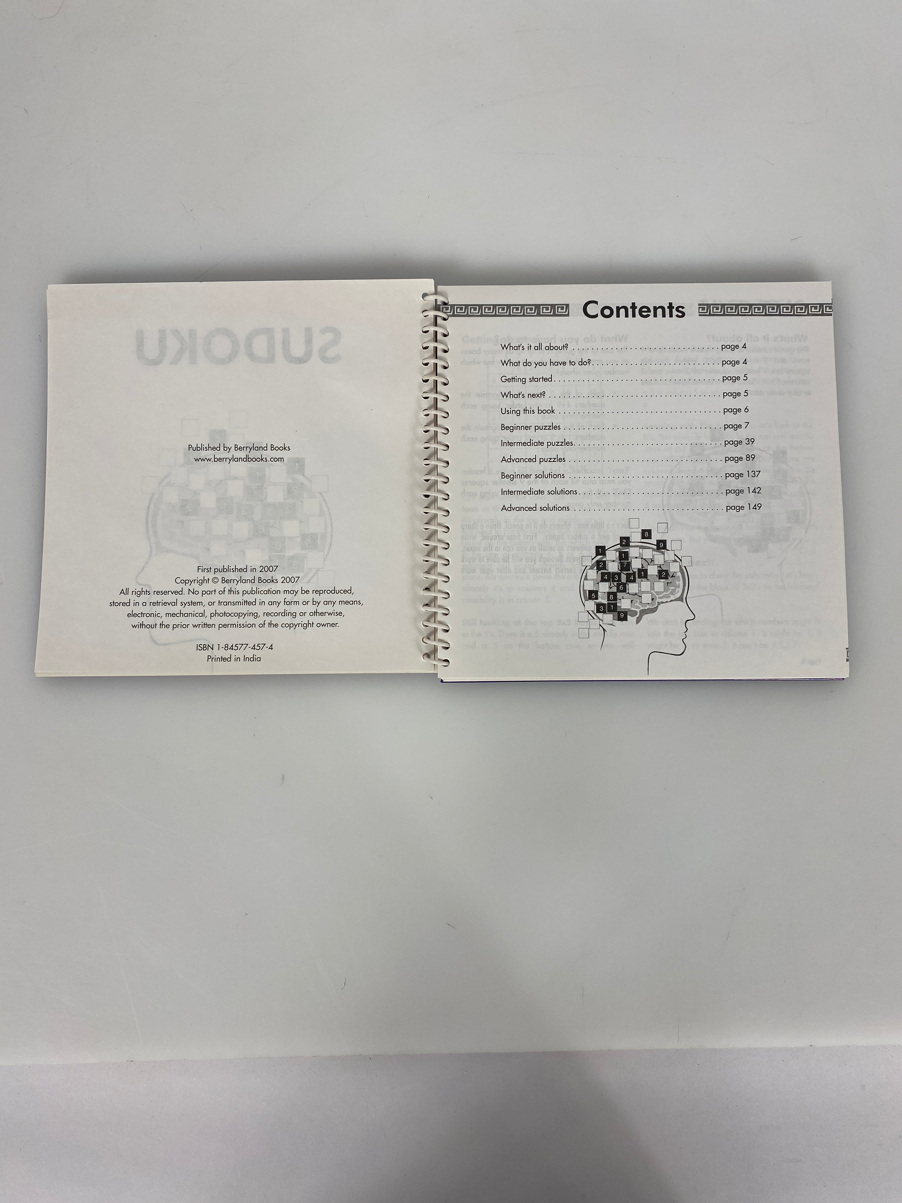 Berryland Book Spiral-Bound Sudoku Book #8