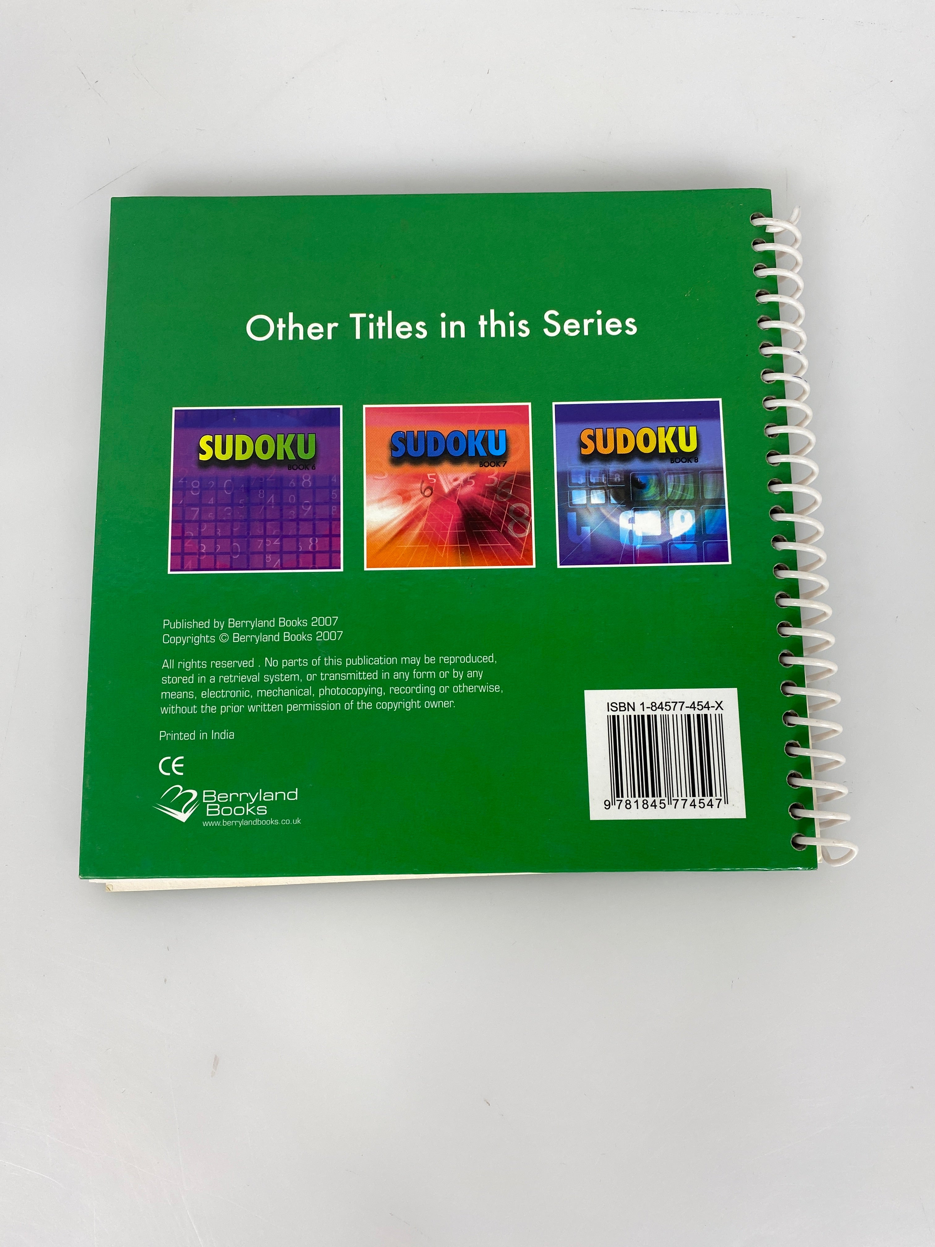 Berryland Books Spiral-Bound Sudoku Book #5