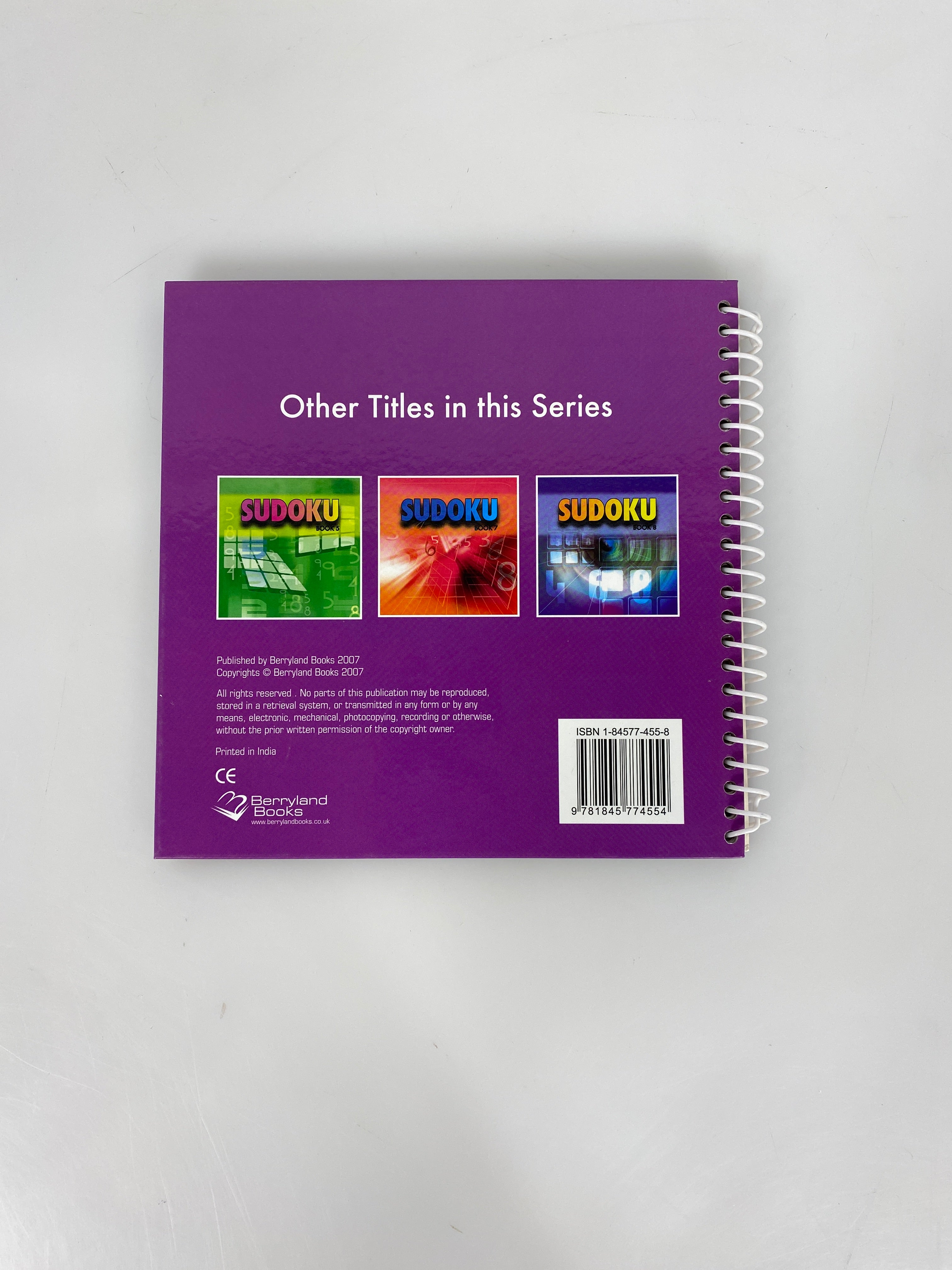 Berryland Books Spiral-Bound Sudoku Book #6