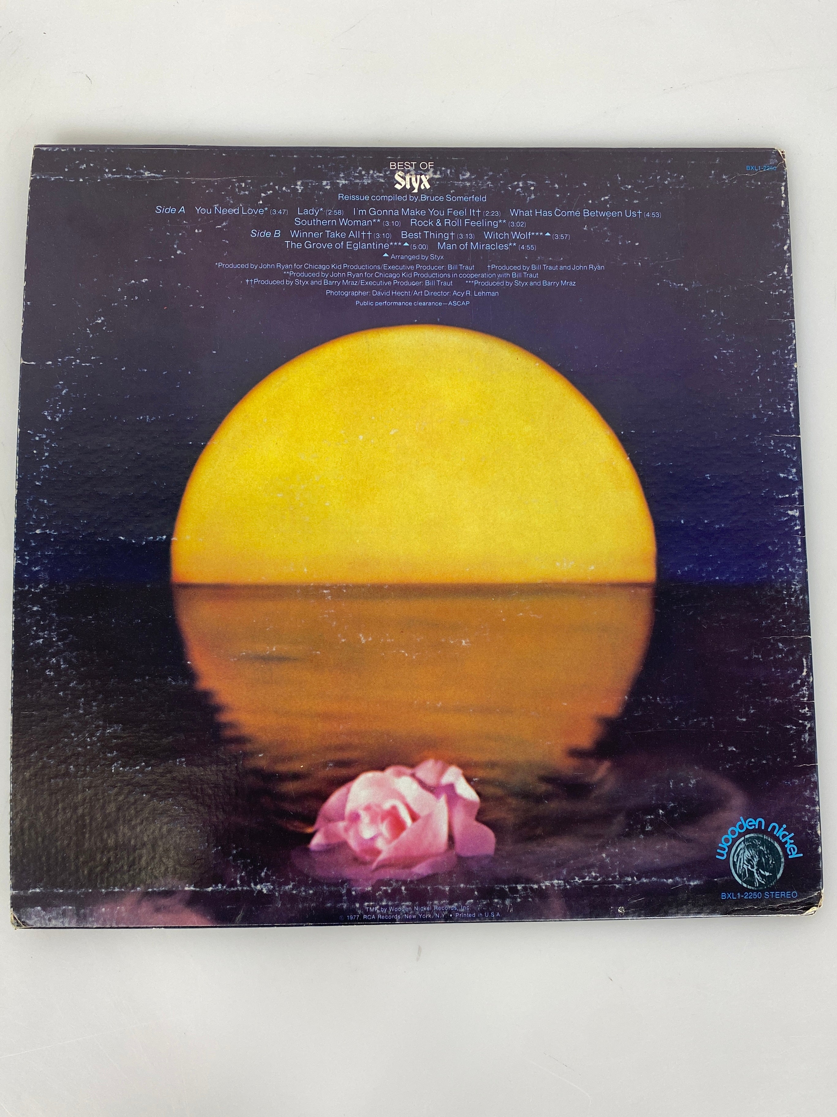 Best of Styx 1971 Vinyl Record