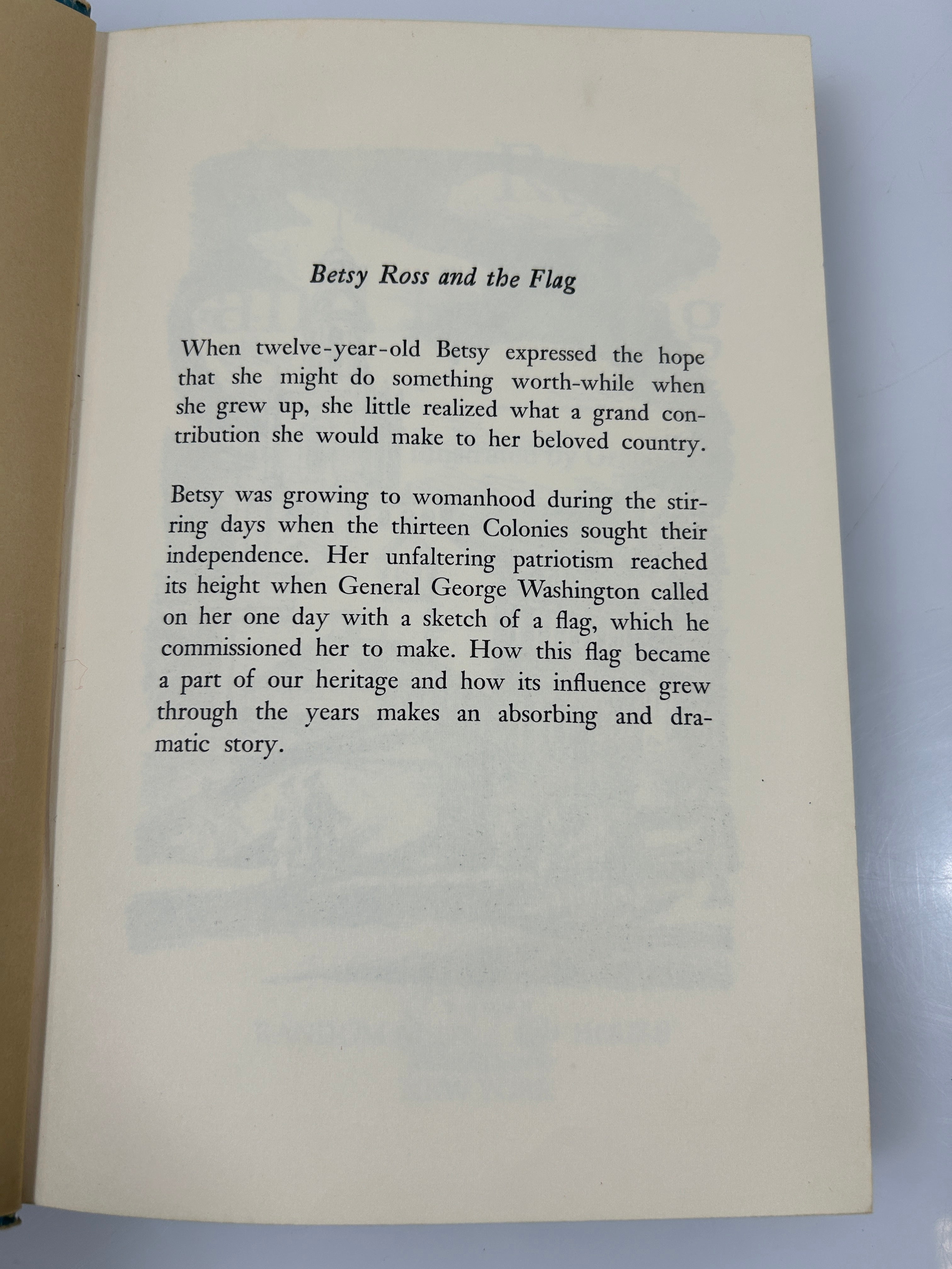 Betsy Ross and the Flag by Jane Mayer Random House 1952 HC