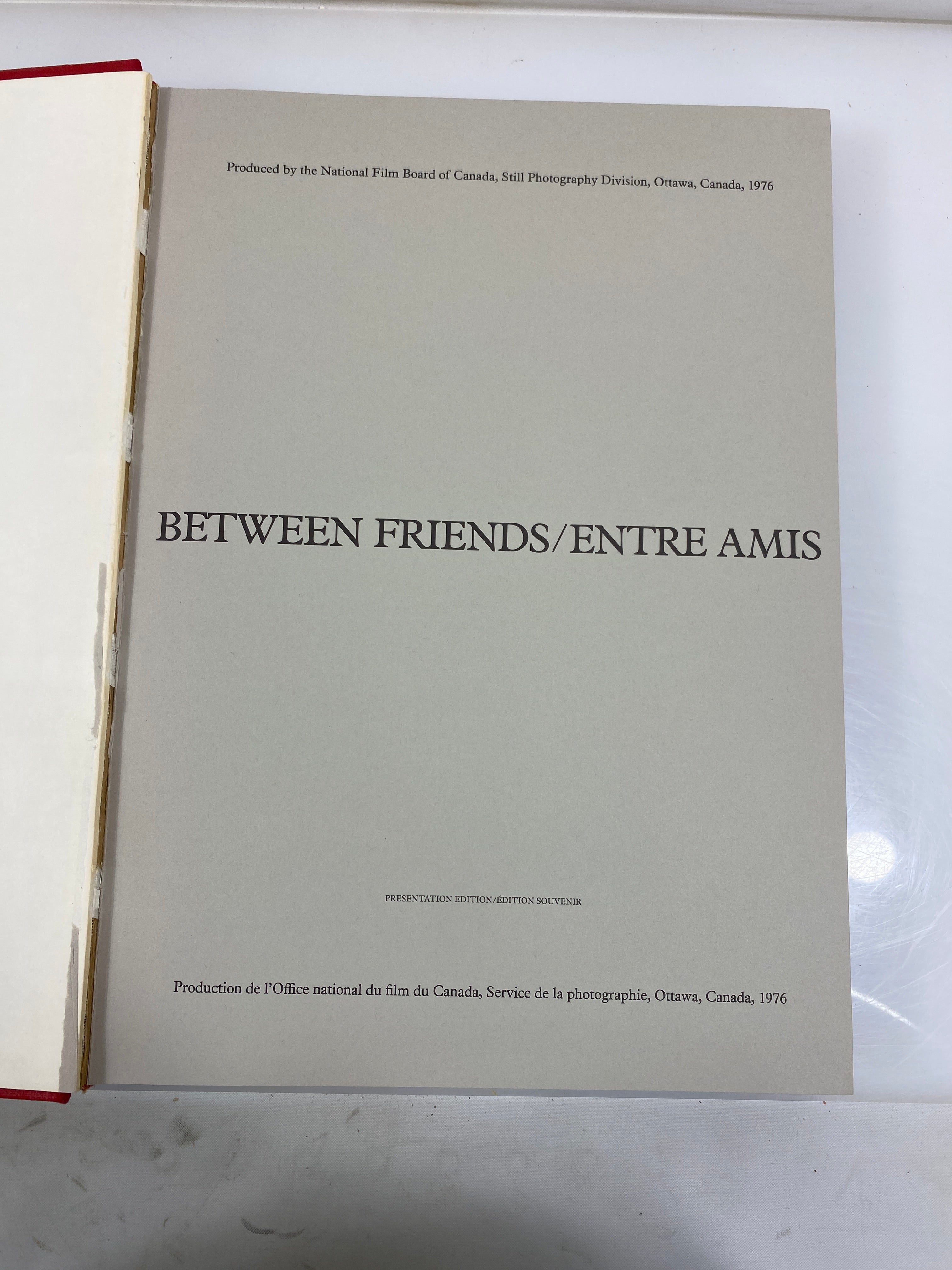 Between Friends/Entre Amis Slipcase 1976 HC