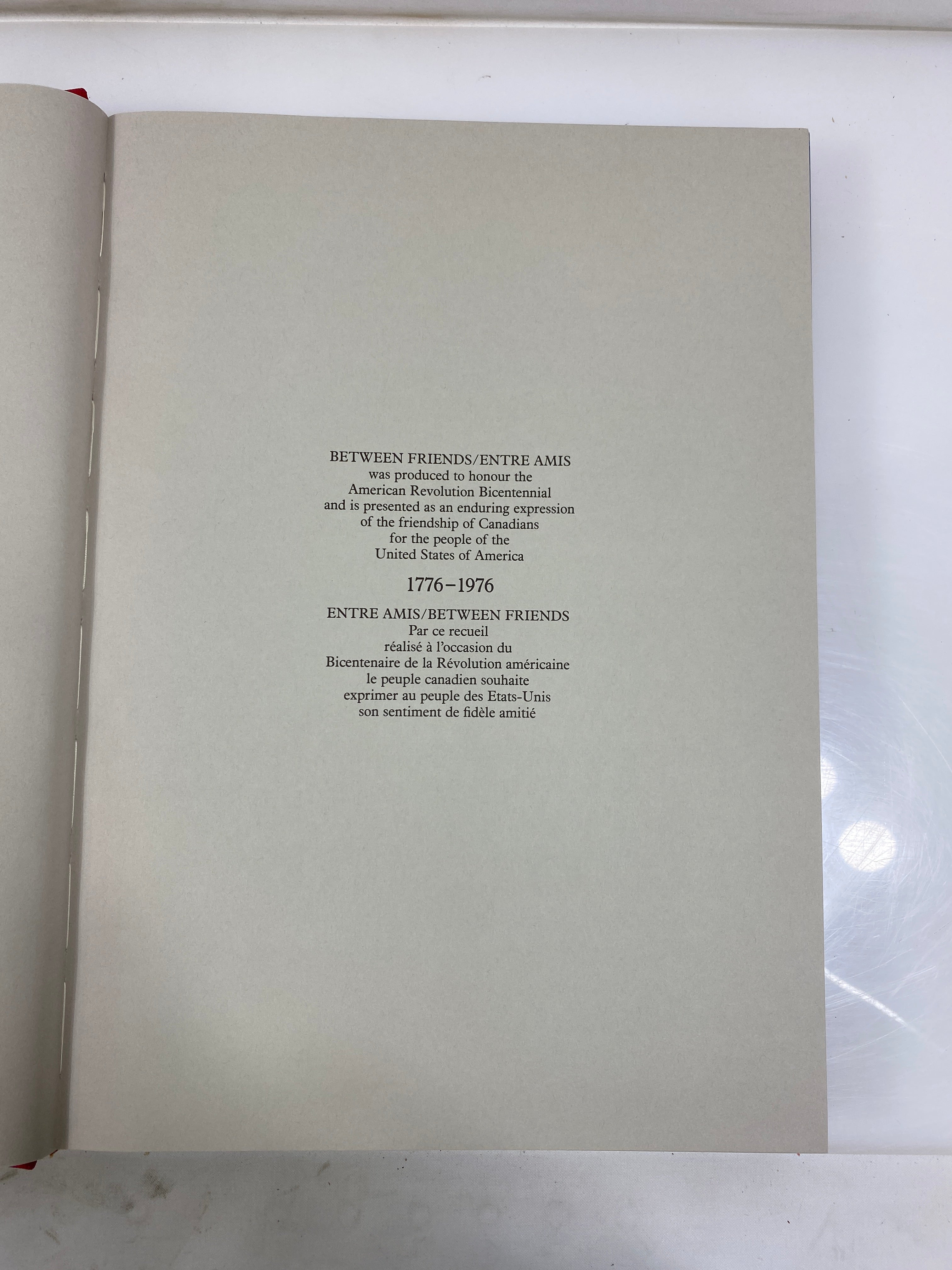 Between Friends/Entre Amis Slipcase 1976 HC