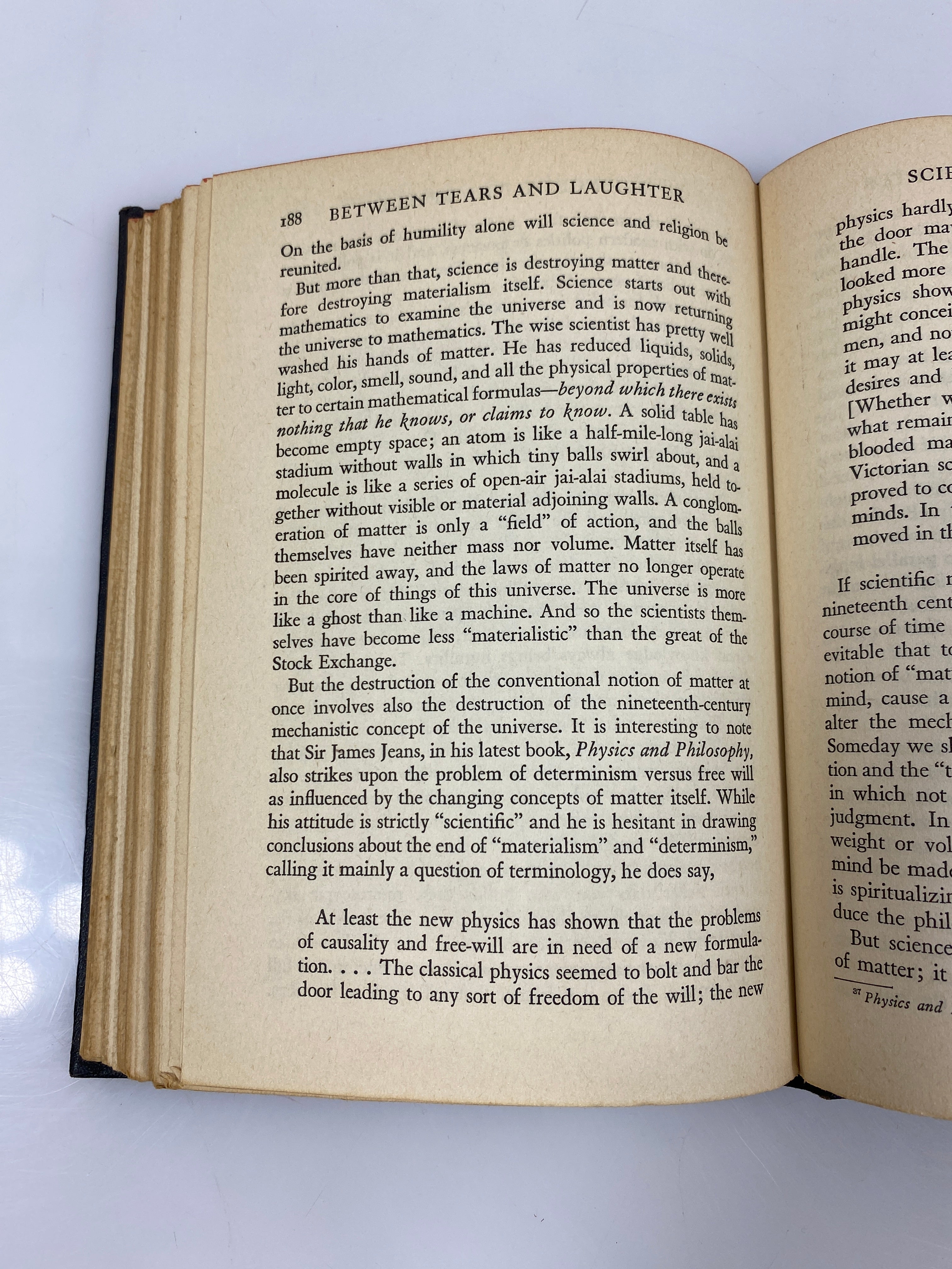 Between Tears and Laughter by Yutang 1945 HC