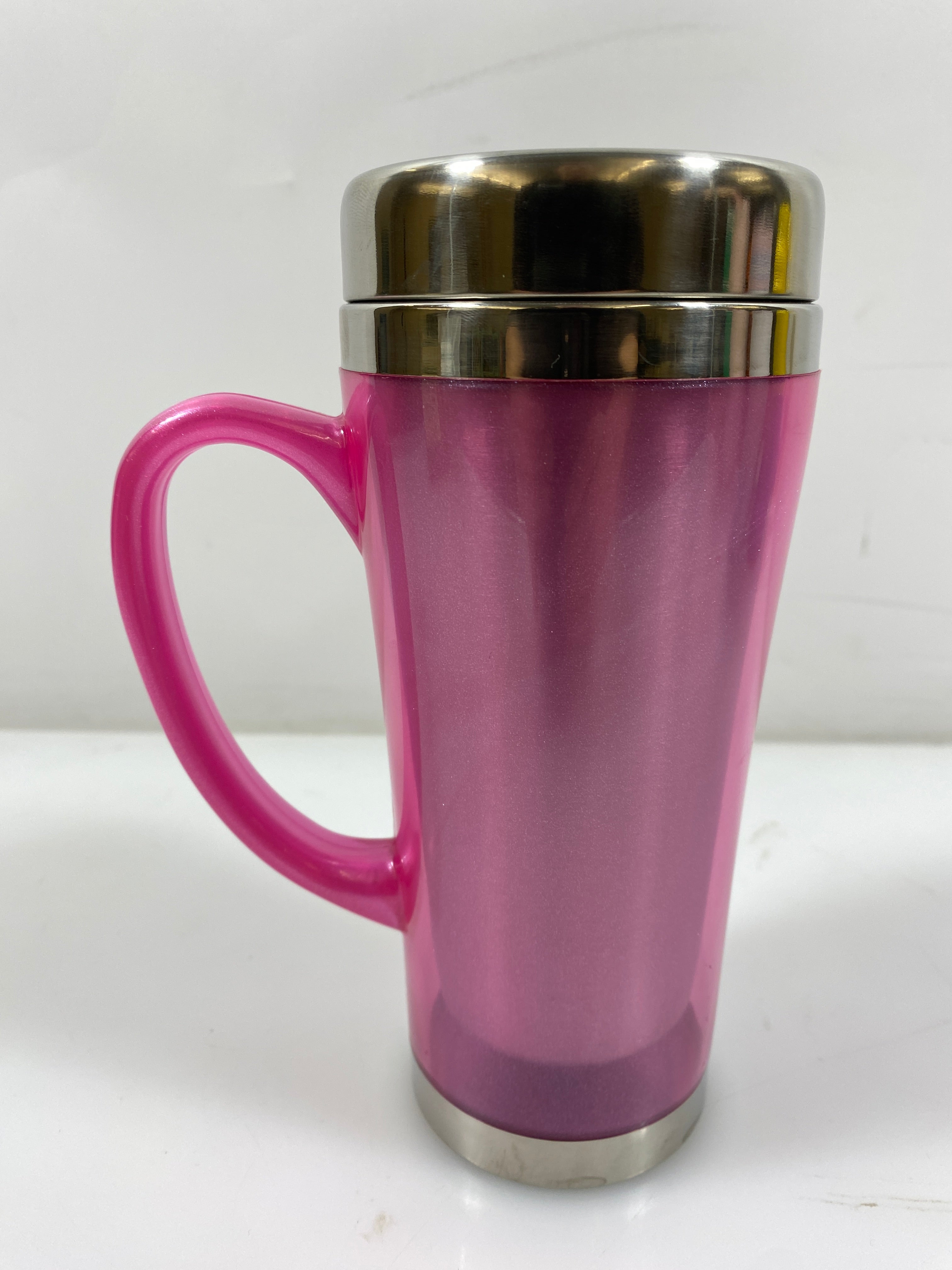Biggby Coffee Pink Travel Mug "Inspired"