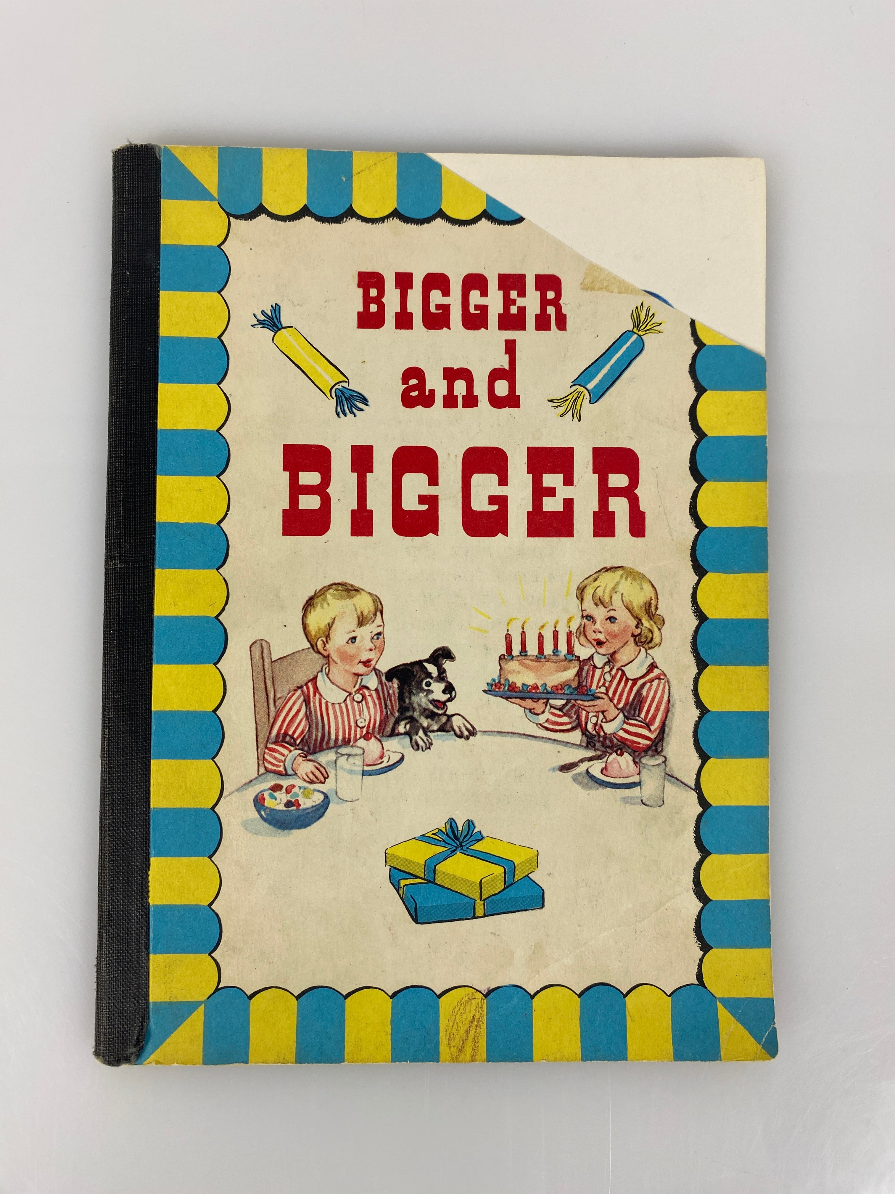 Bigger and Bigger The Twins Inez Hogan Vintage Children's Book 1946