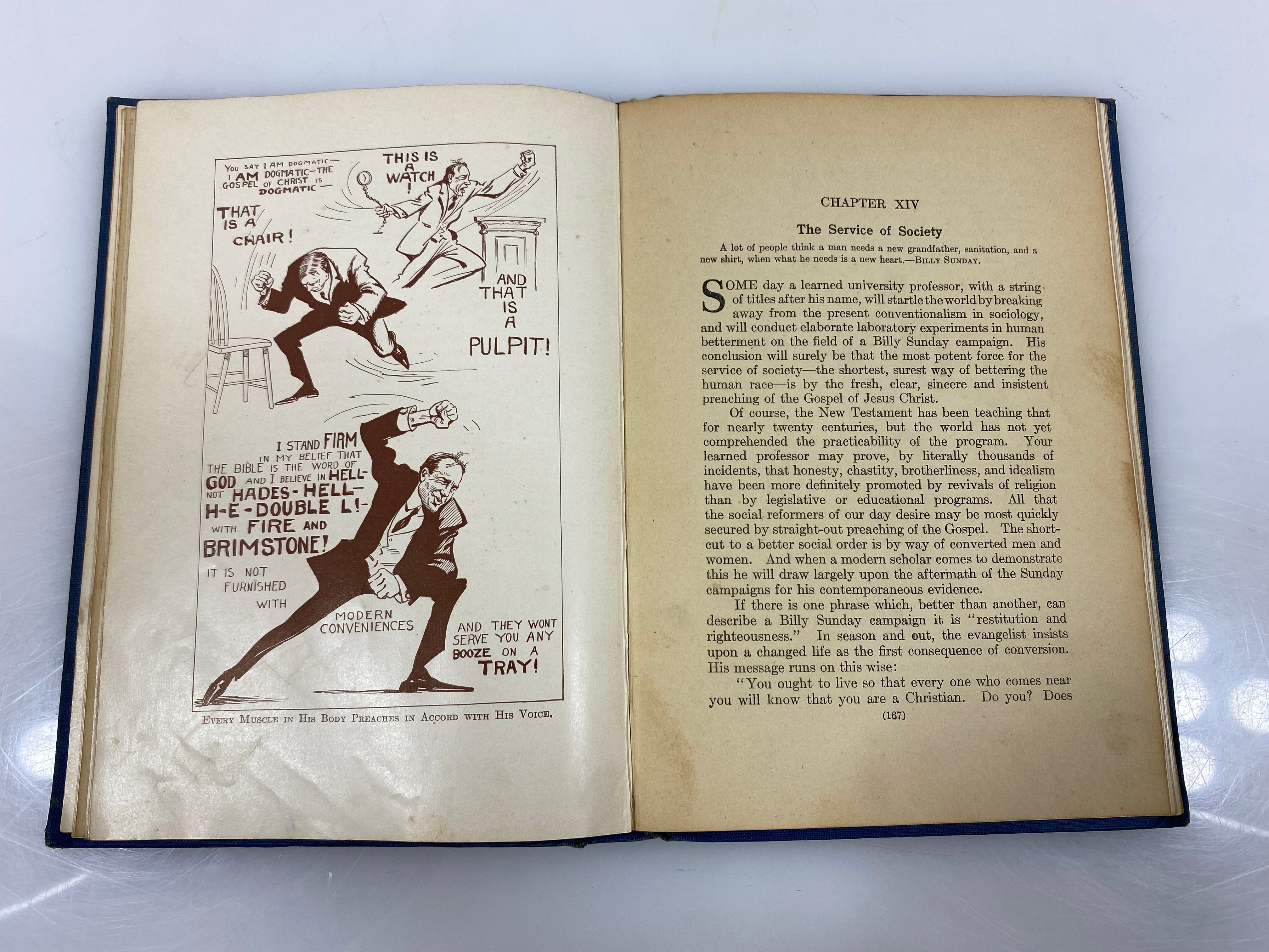 Billy Sunday the Man and His Message by Ellis 1914 HC