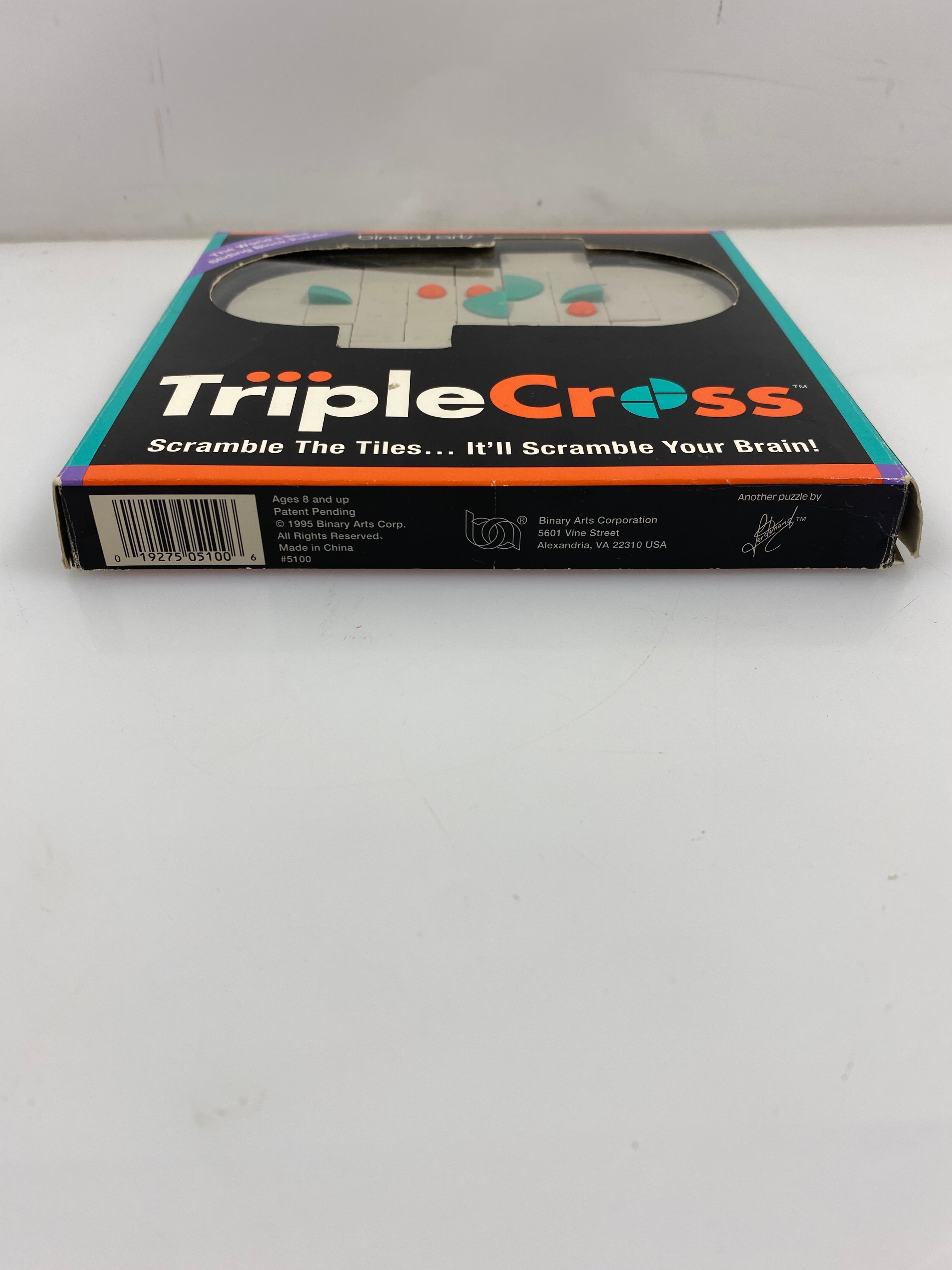 Binary Arts Triple Cross Grey Sliding Block Puzzle