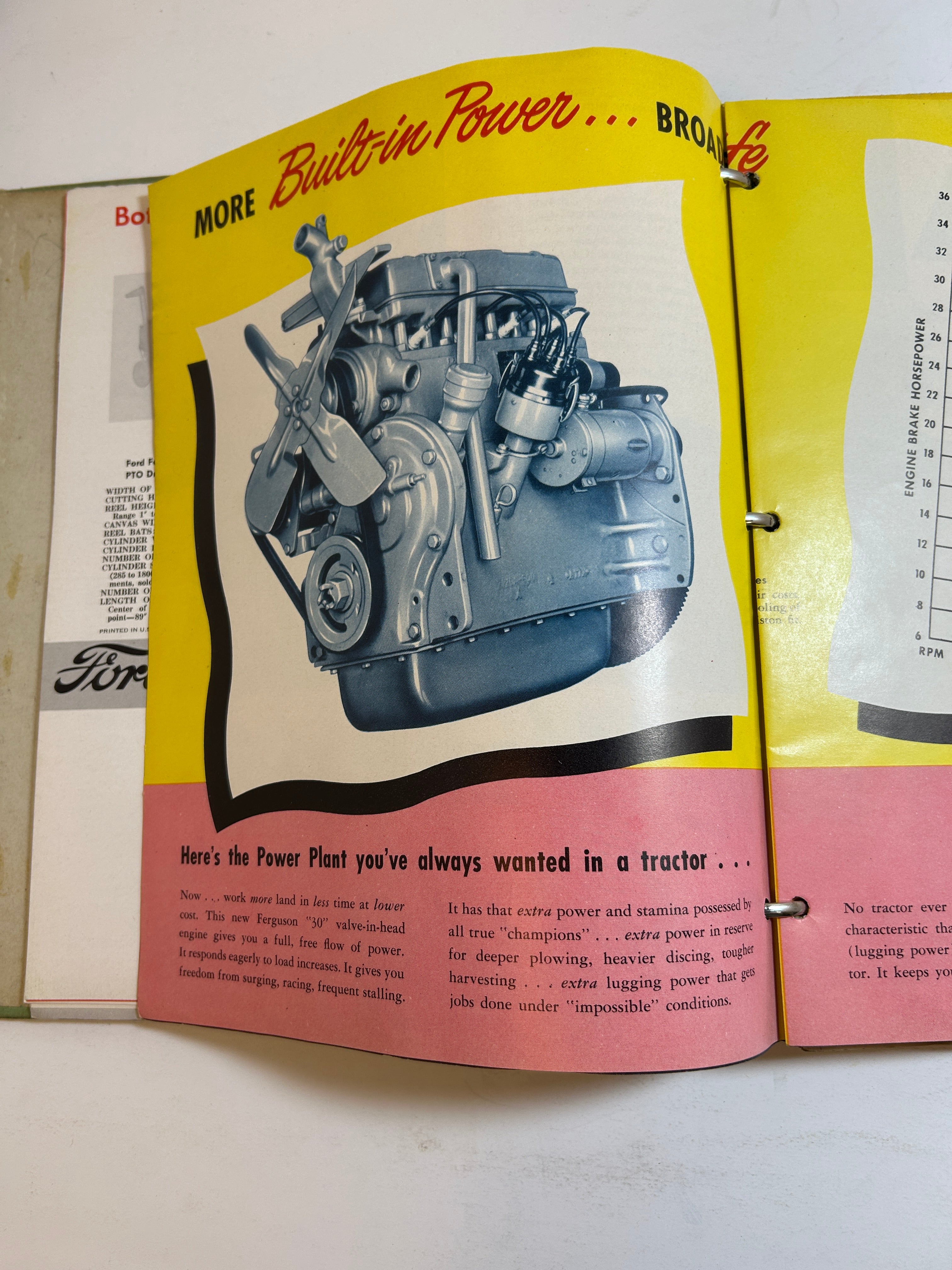 Binder of Vintage 1950s Farm Equipment Brochures and Advertisements