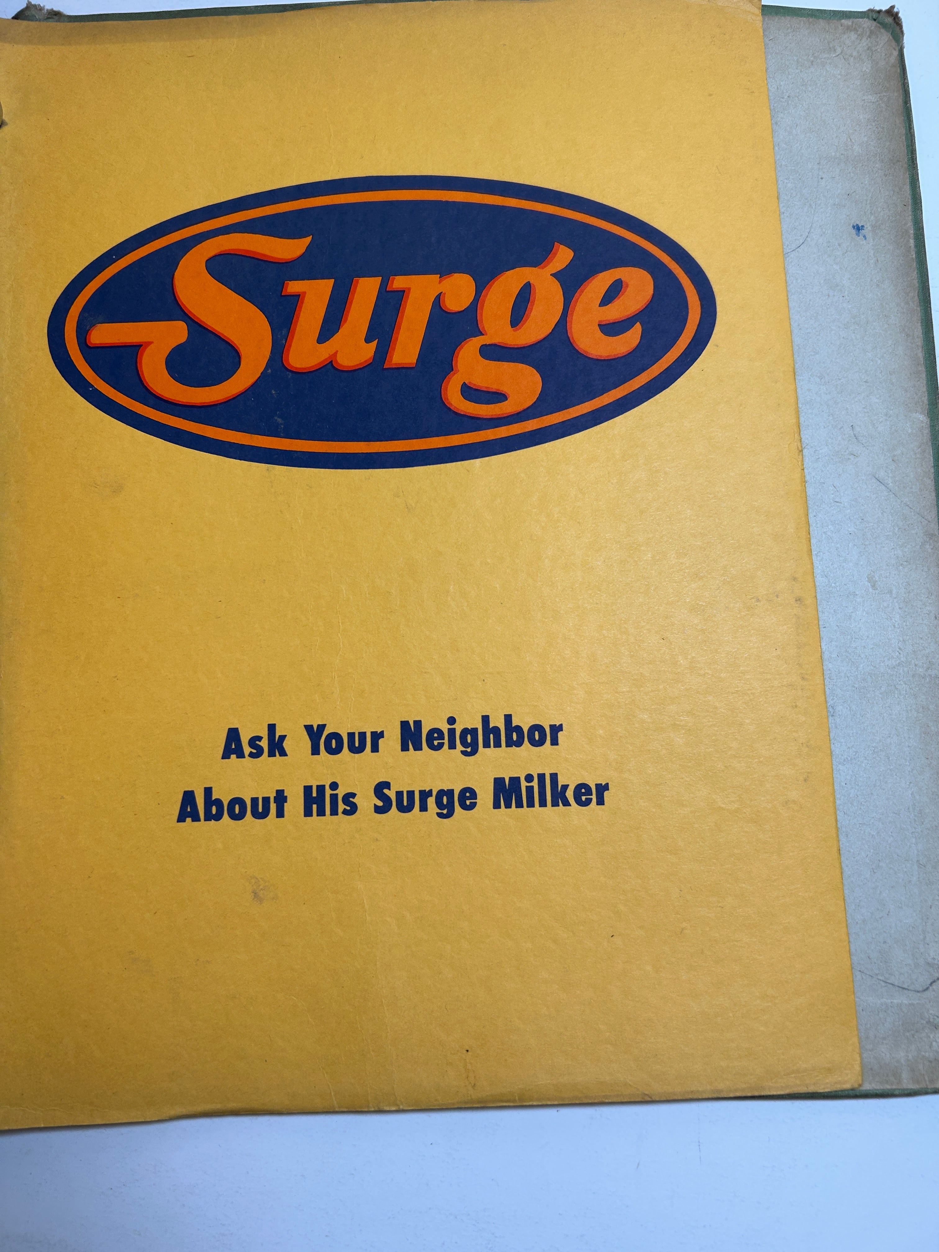 Binder of Vintage 1950s Farm Equipment Brochures and Advertisements