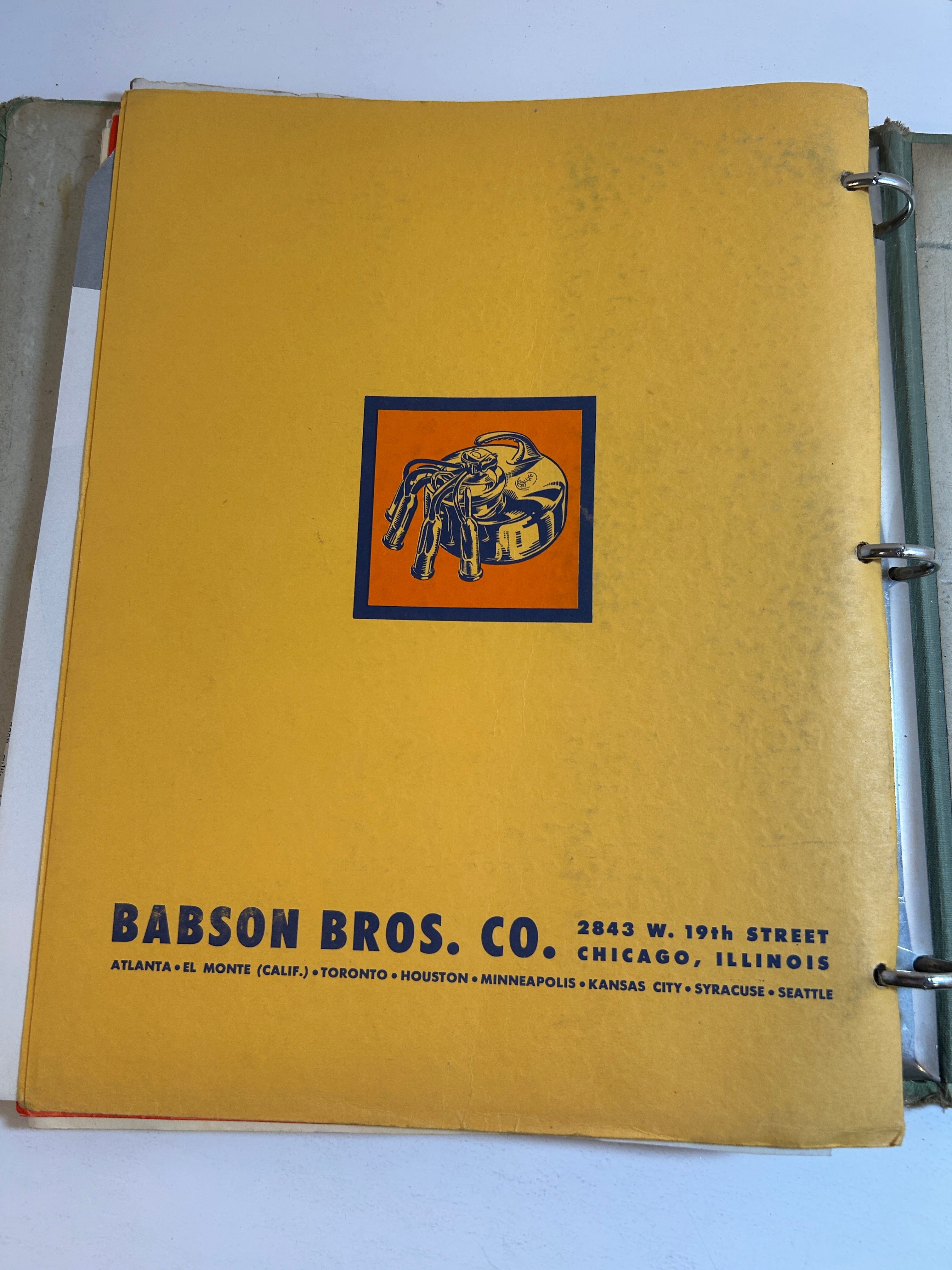 Binder of Vintage 1950s Farm Equipment Brochures and Advertisements