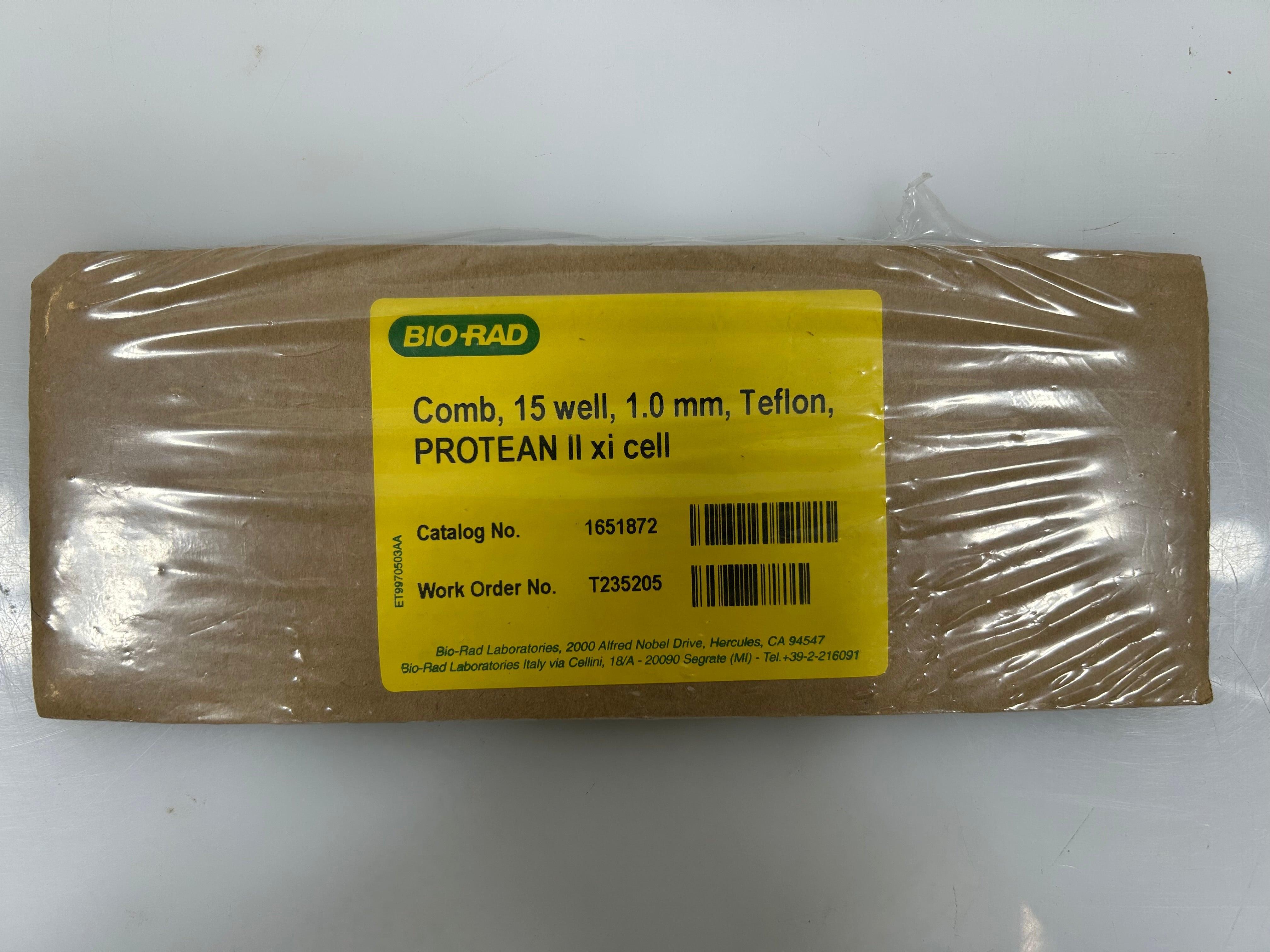 Bio Rad Comb 15 Well, 1.0mm Teflon Protean II XI Ceil *New*