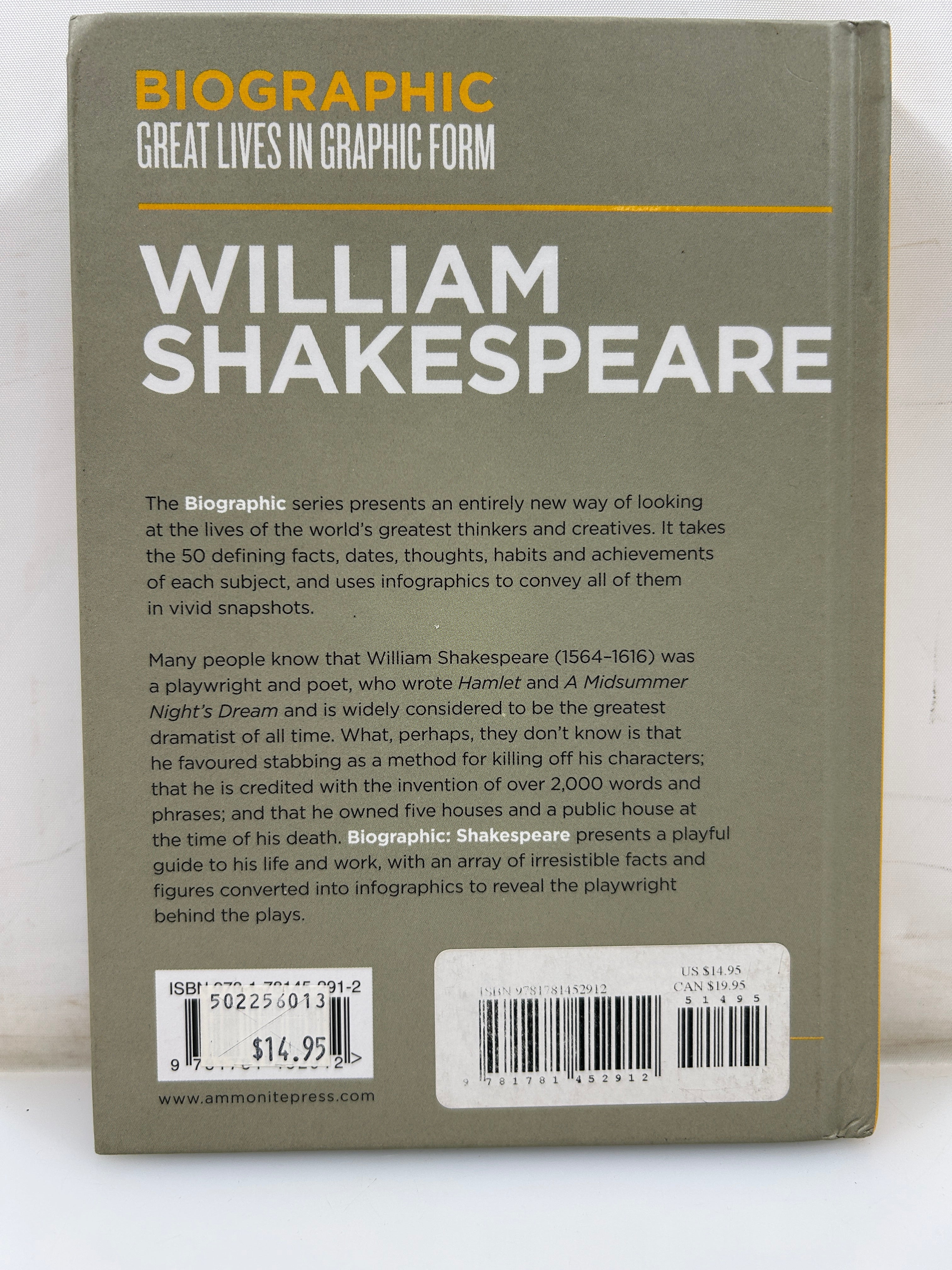 Biographic: Shakespeare by Viv Croot HC